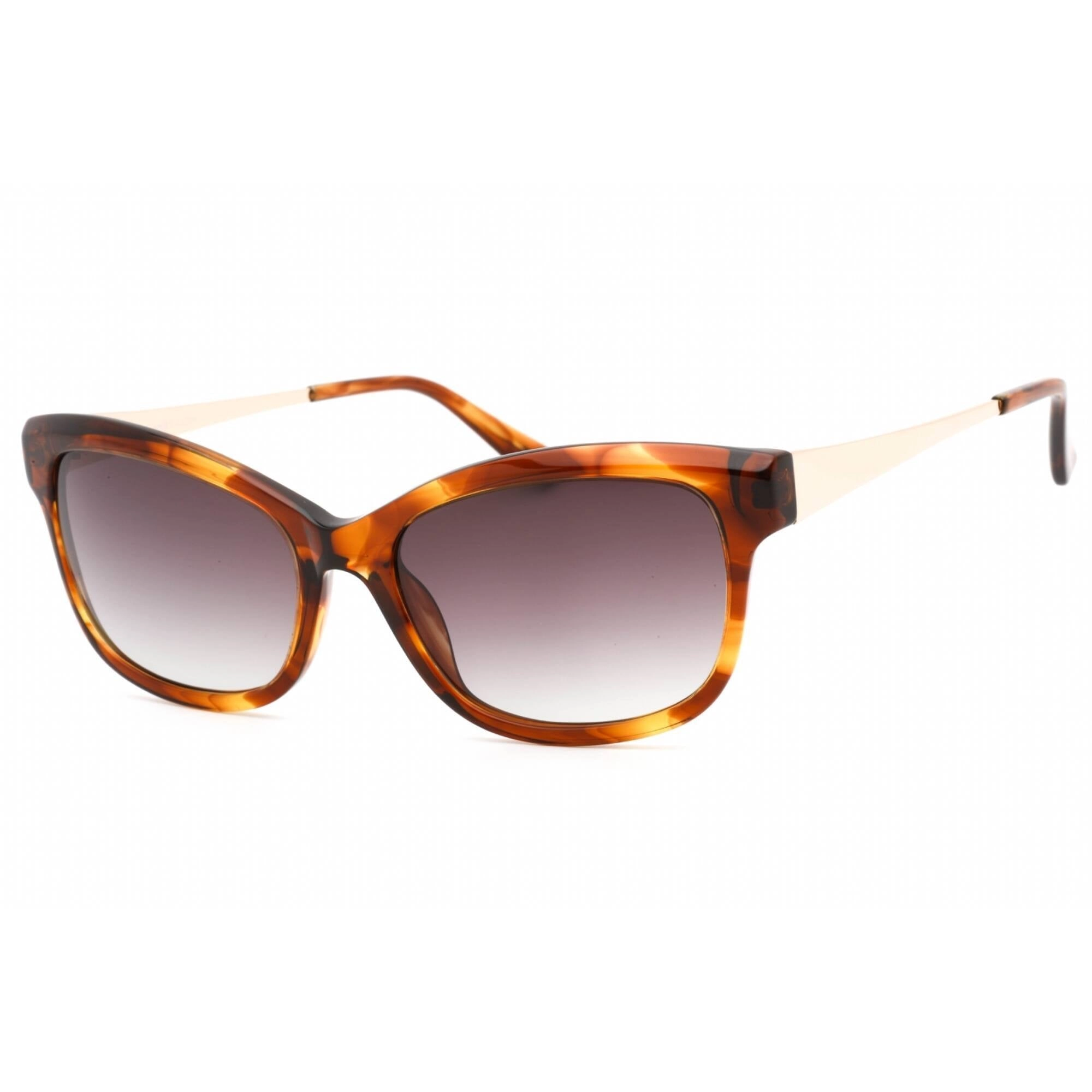 Anne Klein Women's Sunglasses - Mocha Horn Cat Eye Full Rim Zyl Frame | AK7048 208