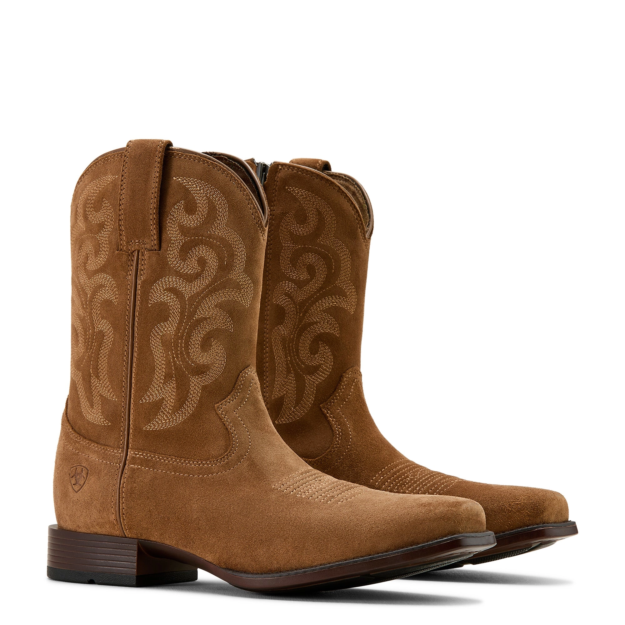 Ariat Men's 10061150 Bodie Western Boots in Chestnut Suede
