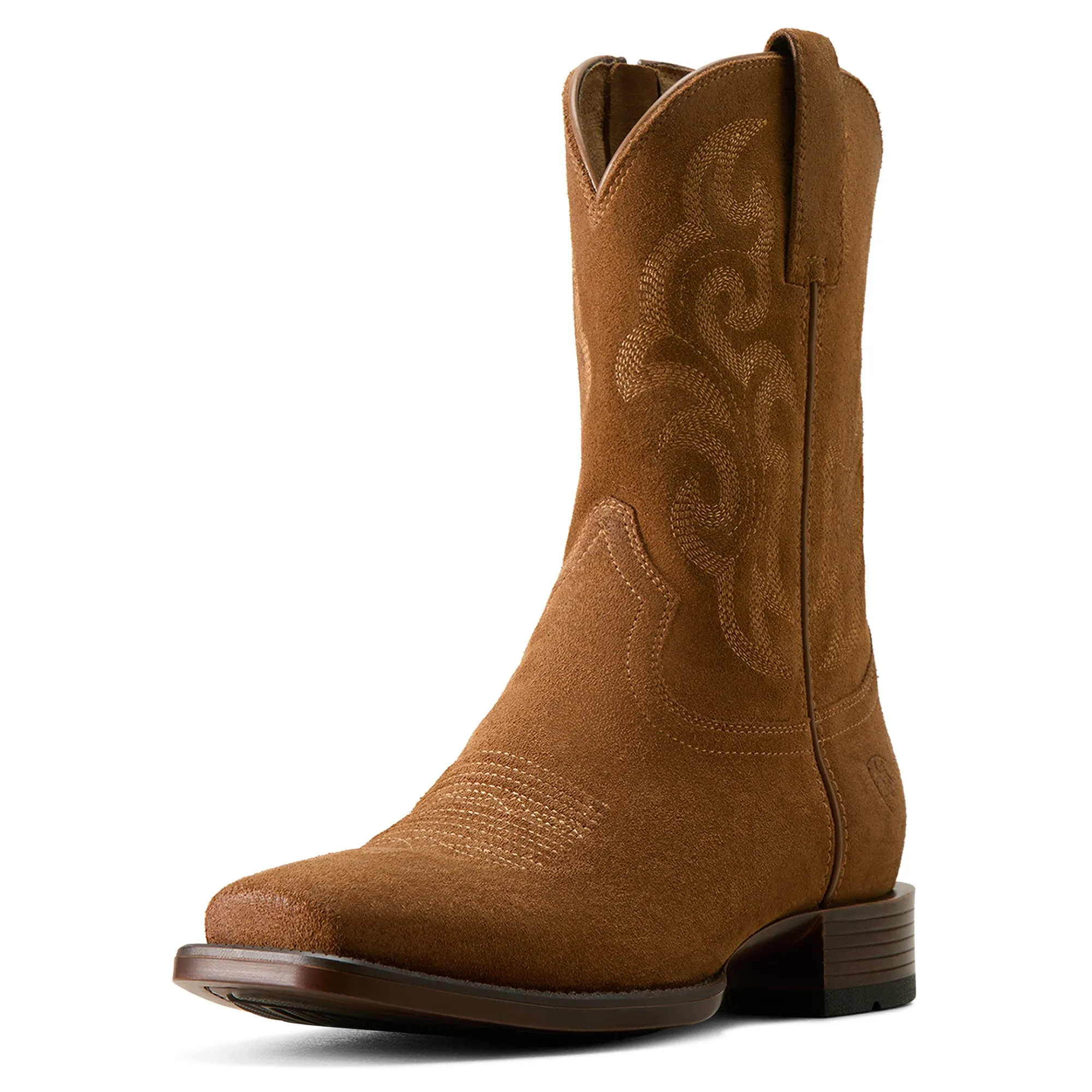 Ariat Men's 10061150 Bodie Western Boots in Chestnut Suede
