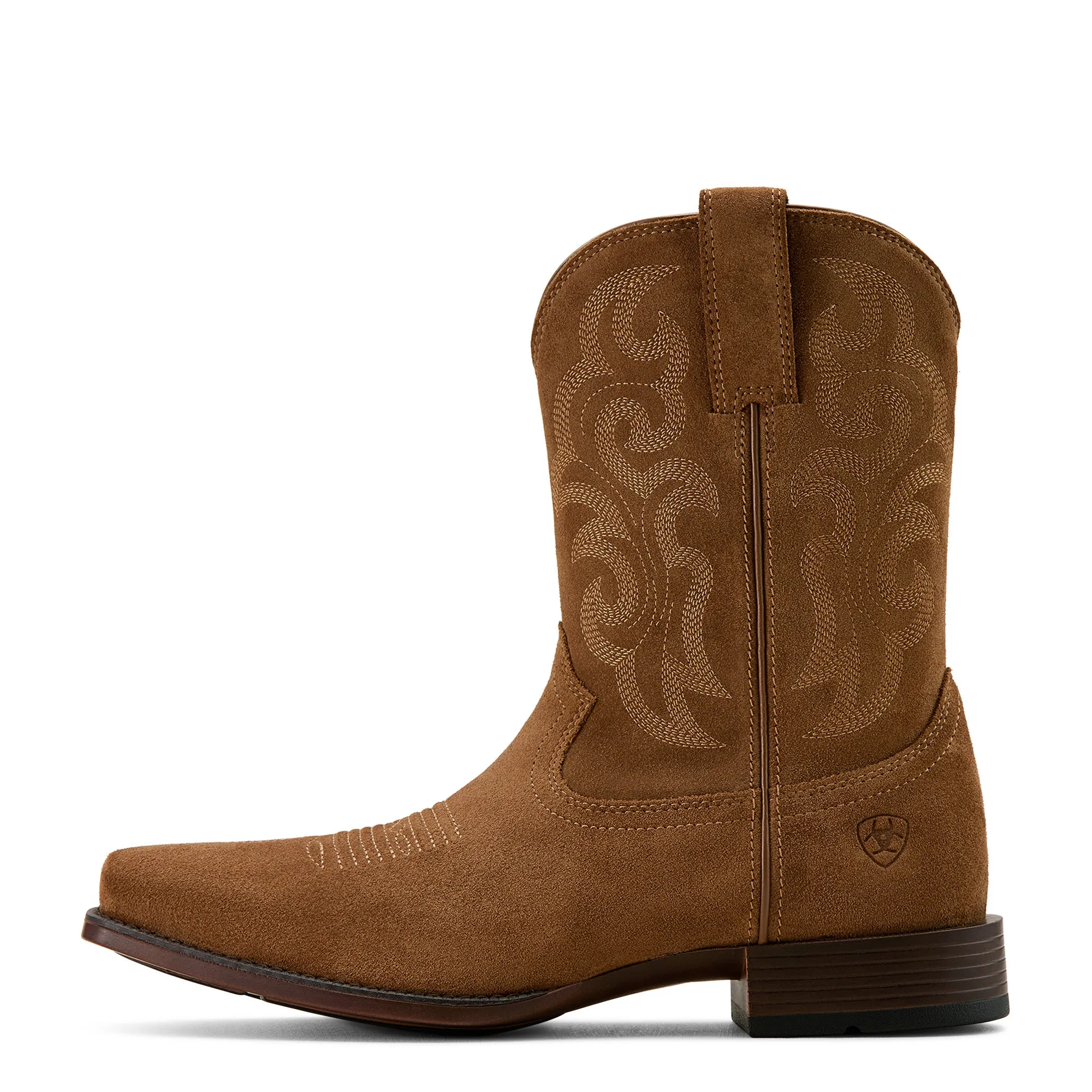 Ariat Men's 10061150 Bodie Western Boots in Chestnut Suede