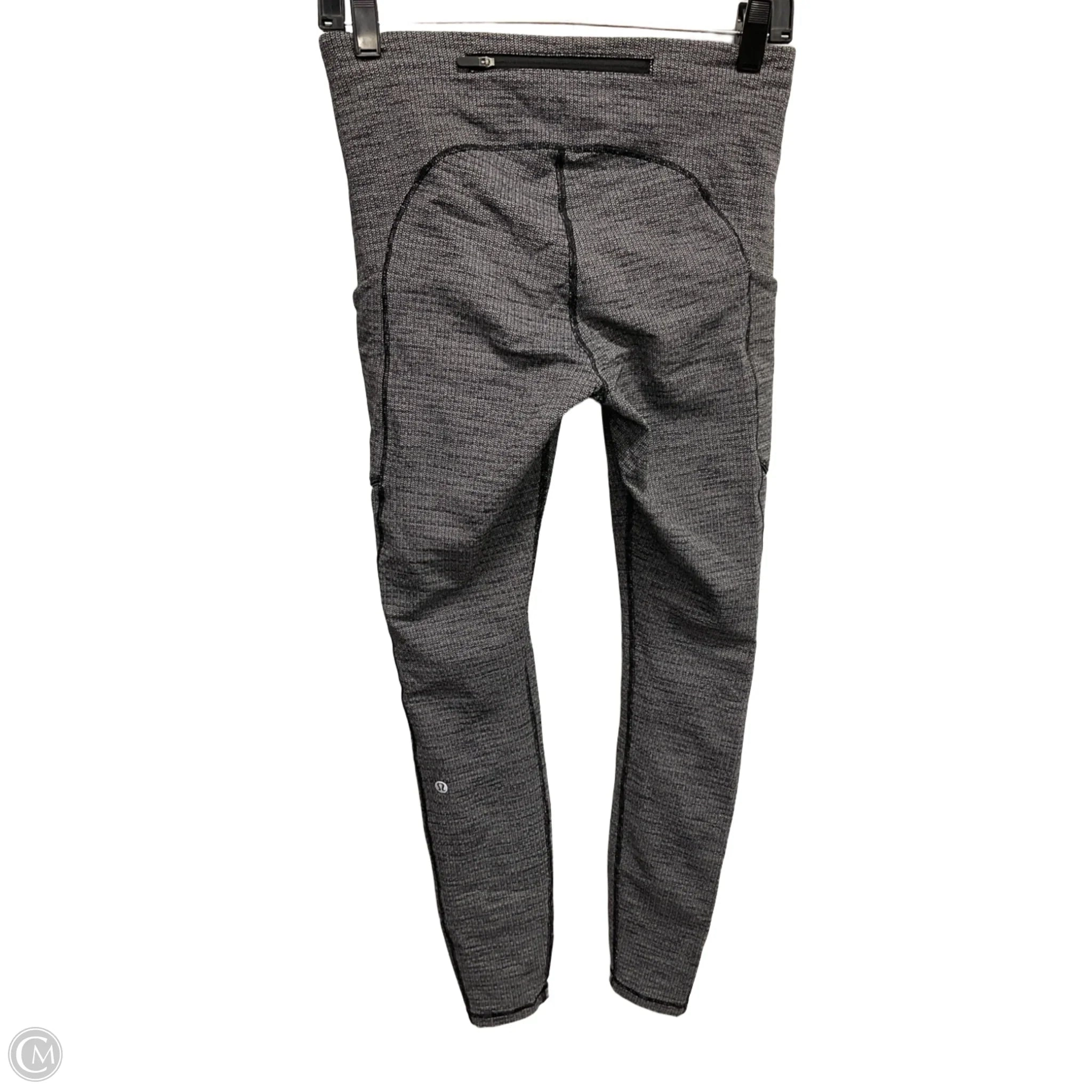 Athletic Leggings By Lululemon In Grey, Size: M