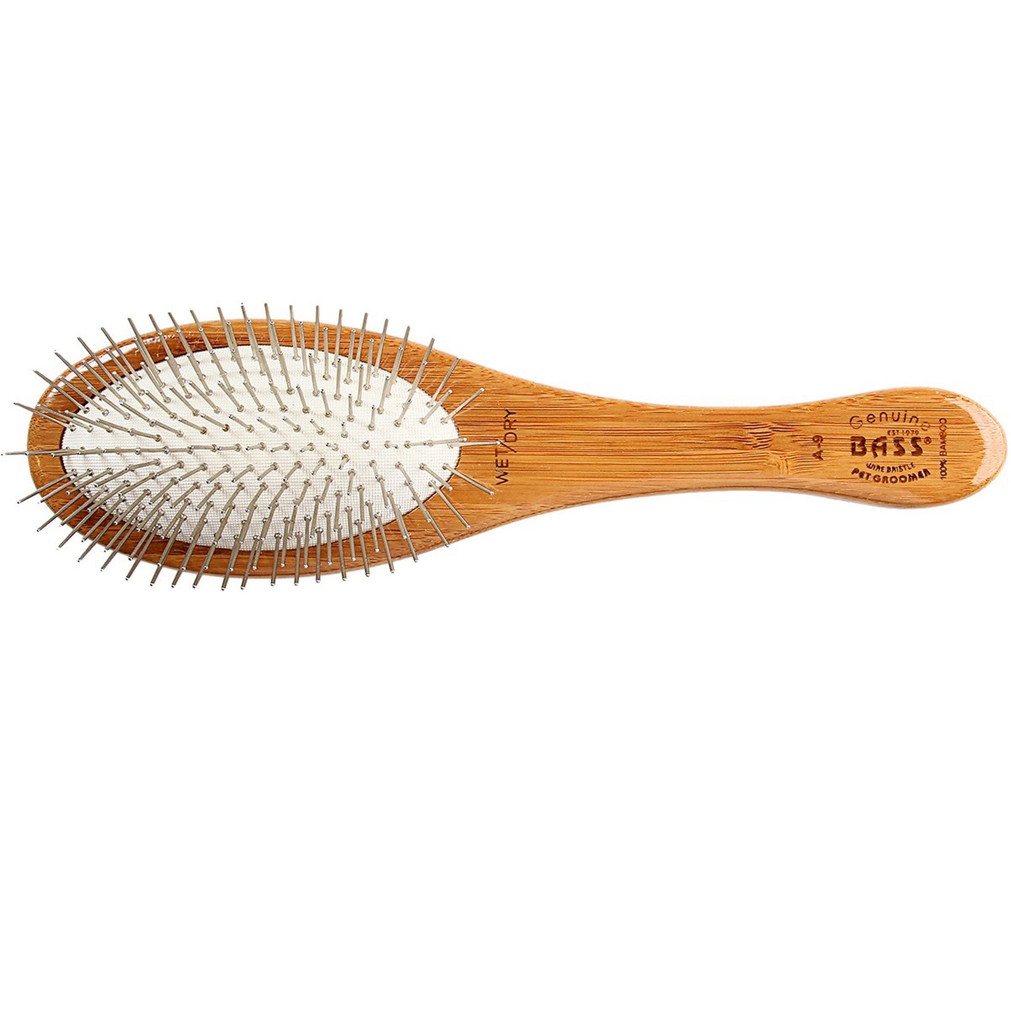 Bass Brushes Wire Pin Pet Groomer Oval Dog Grooming