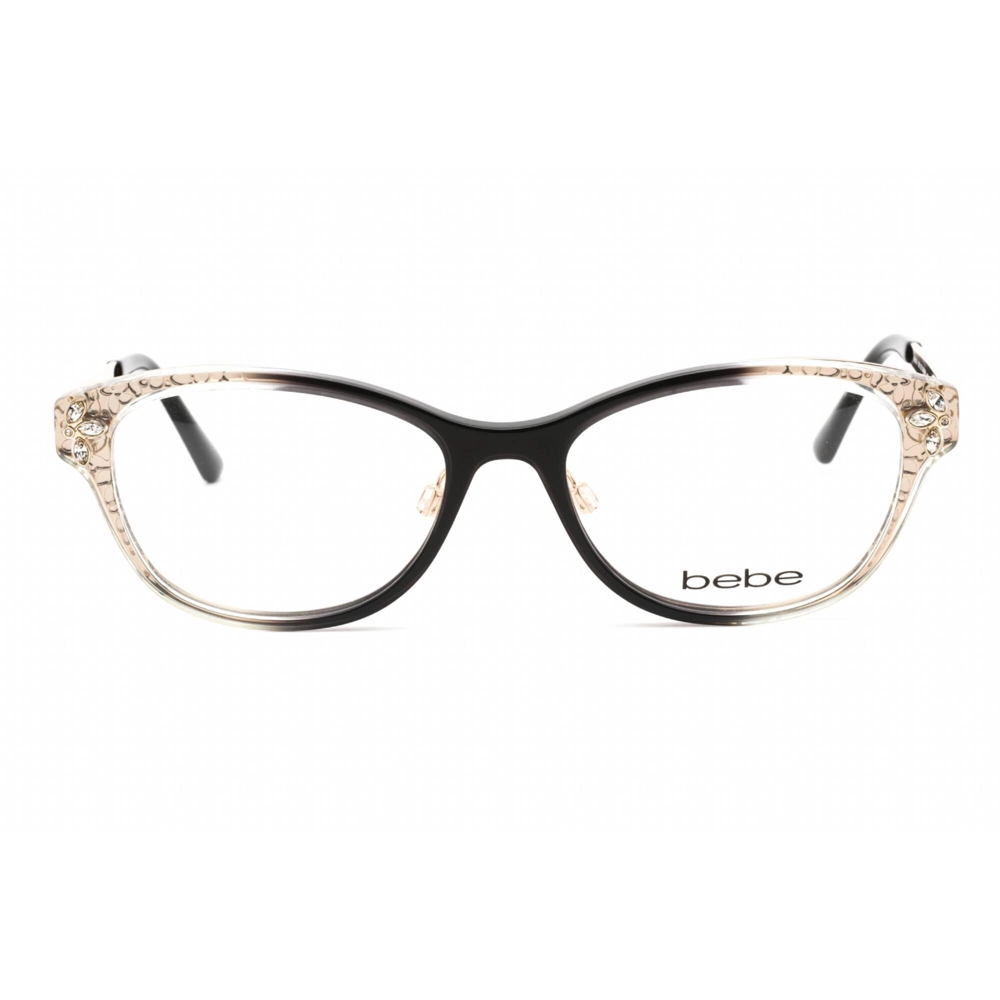 Bebe Women's Eyeglasses - Jet Gradient Rectangular Shape Frame Clear Lens | BB5168 001