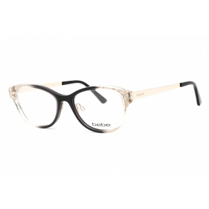 Bebe Women's Eyeglasses - Jet Gradient Rectangular Shape Frame Clear Lens | BB5168 001
