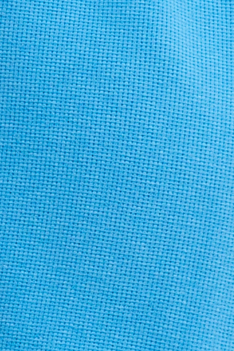 Blue Sutton Rib Cotton Short