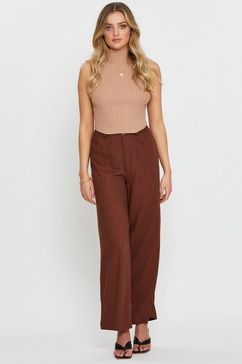 Brown Knit Jumper