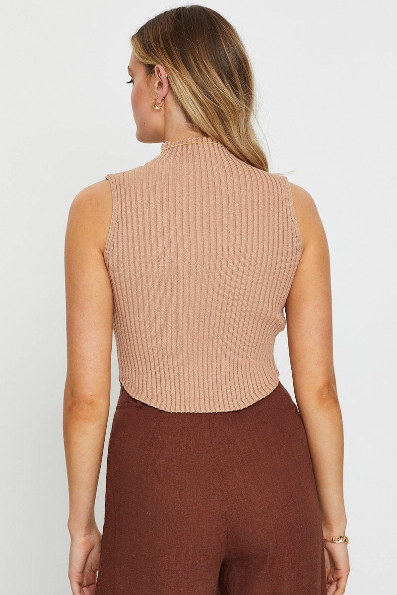 Brown Knit Jumper