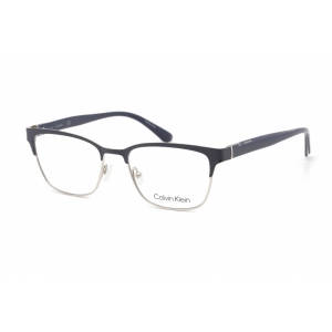 Calvin Klein Women's Eyeglasses - Full Rim Rectangular Blue Metal Frame | CK21125 438