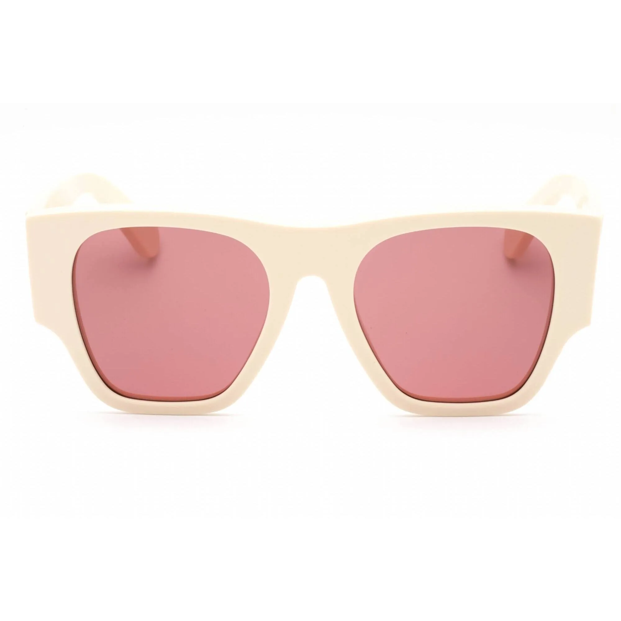Chloe Women's Sunglasses - Ivory Square Full Rim Plastic Frame Red Lens | CH0233S 003