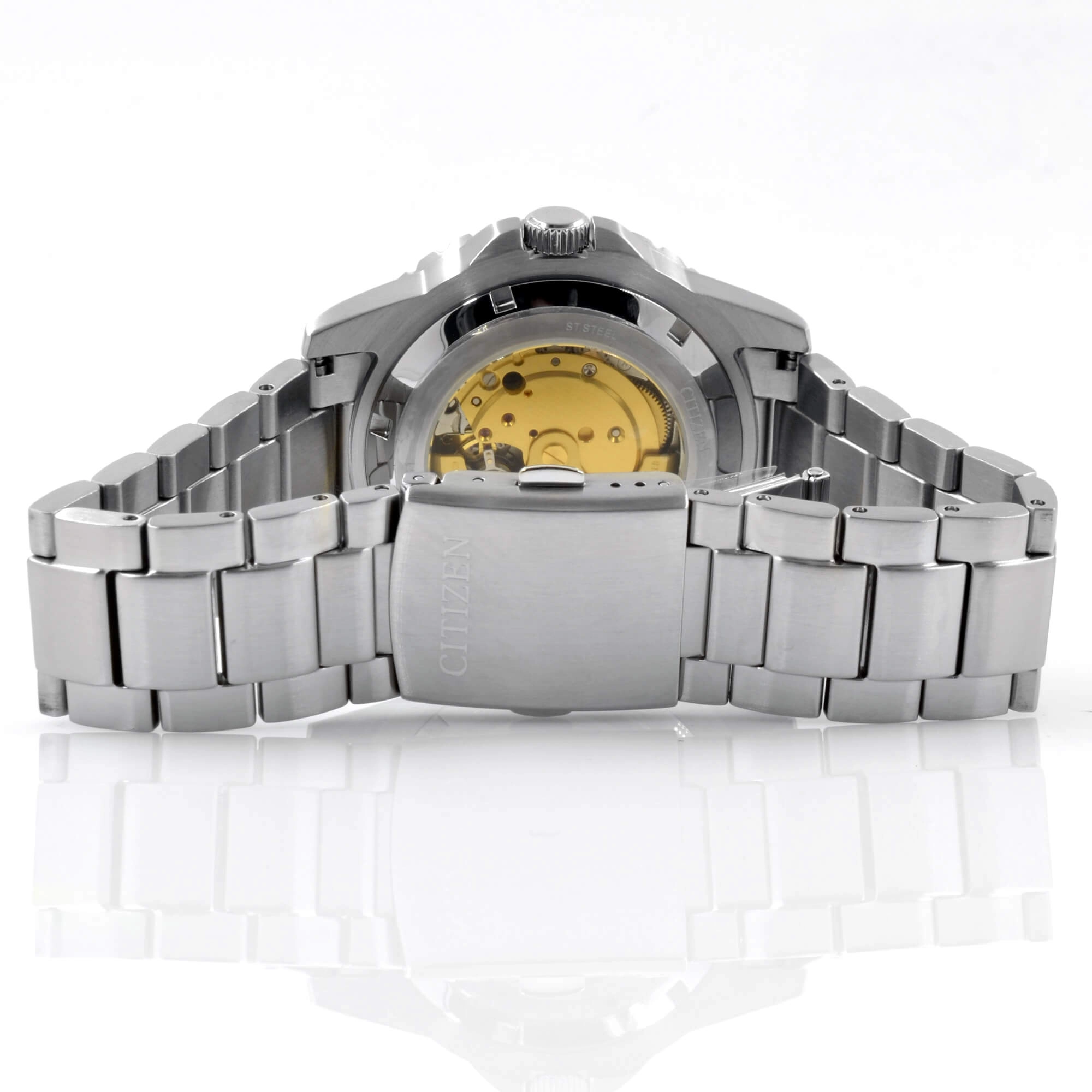 Citizen Men's Watch - Urban Mechanical White Dial Silver Tone Bracelet | NJ0171-81A