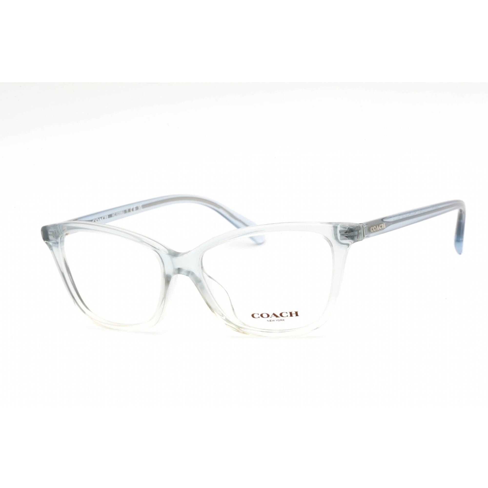 Coach Women's Eyeglasses - Transparent Blue Cat Eye Frame Clear Lens | 0HC6206U 5737