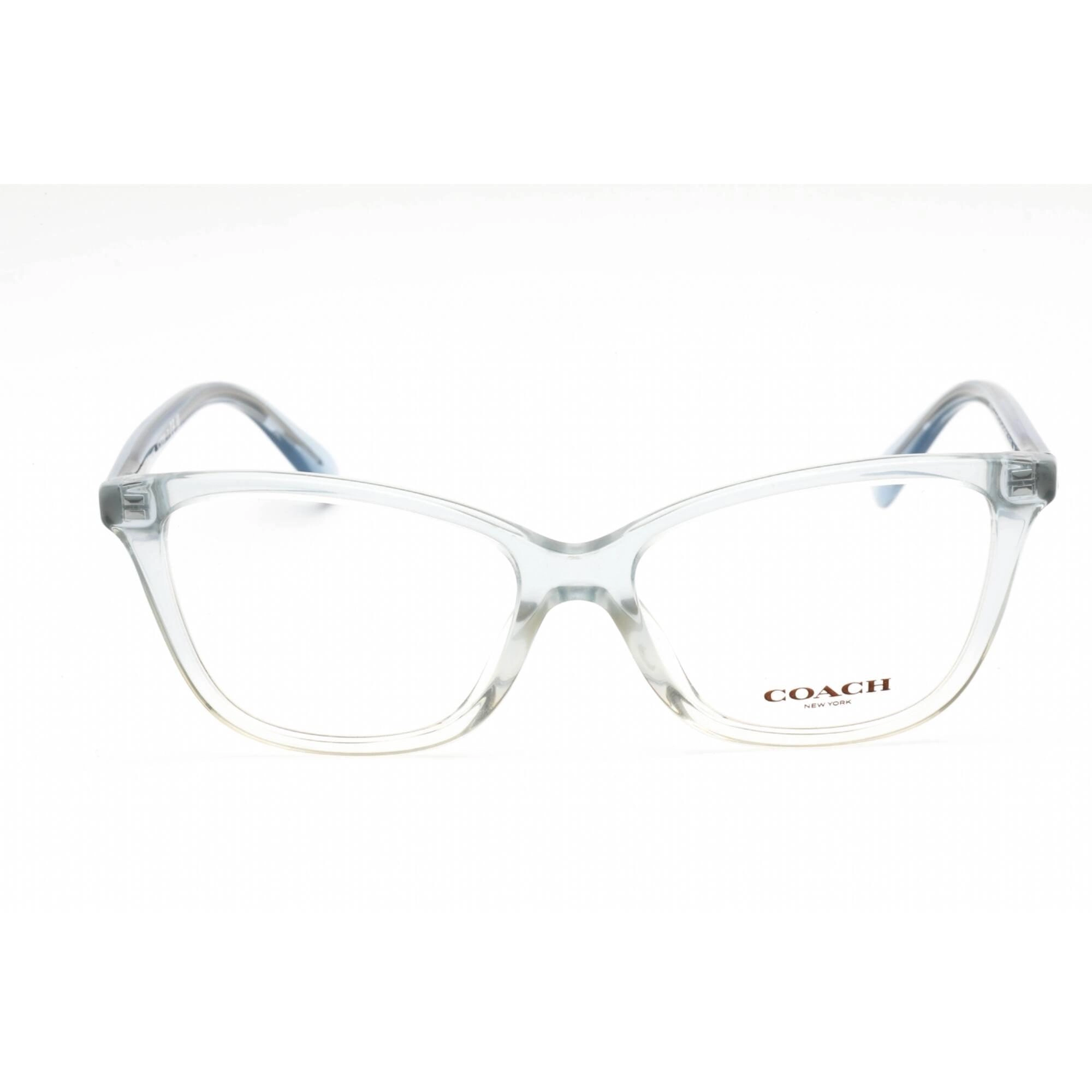 Coach Women's Eyeglasses - Transparent Blue Cat Eye Frame Clear Lens | 0HC6206U 5737
