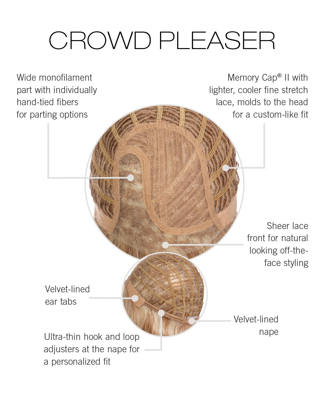 Crowd Pleaser Wig by Raquel Welch | Synthetic (Lace Front Mono Top)