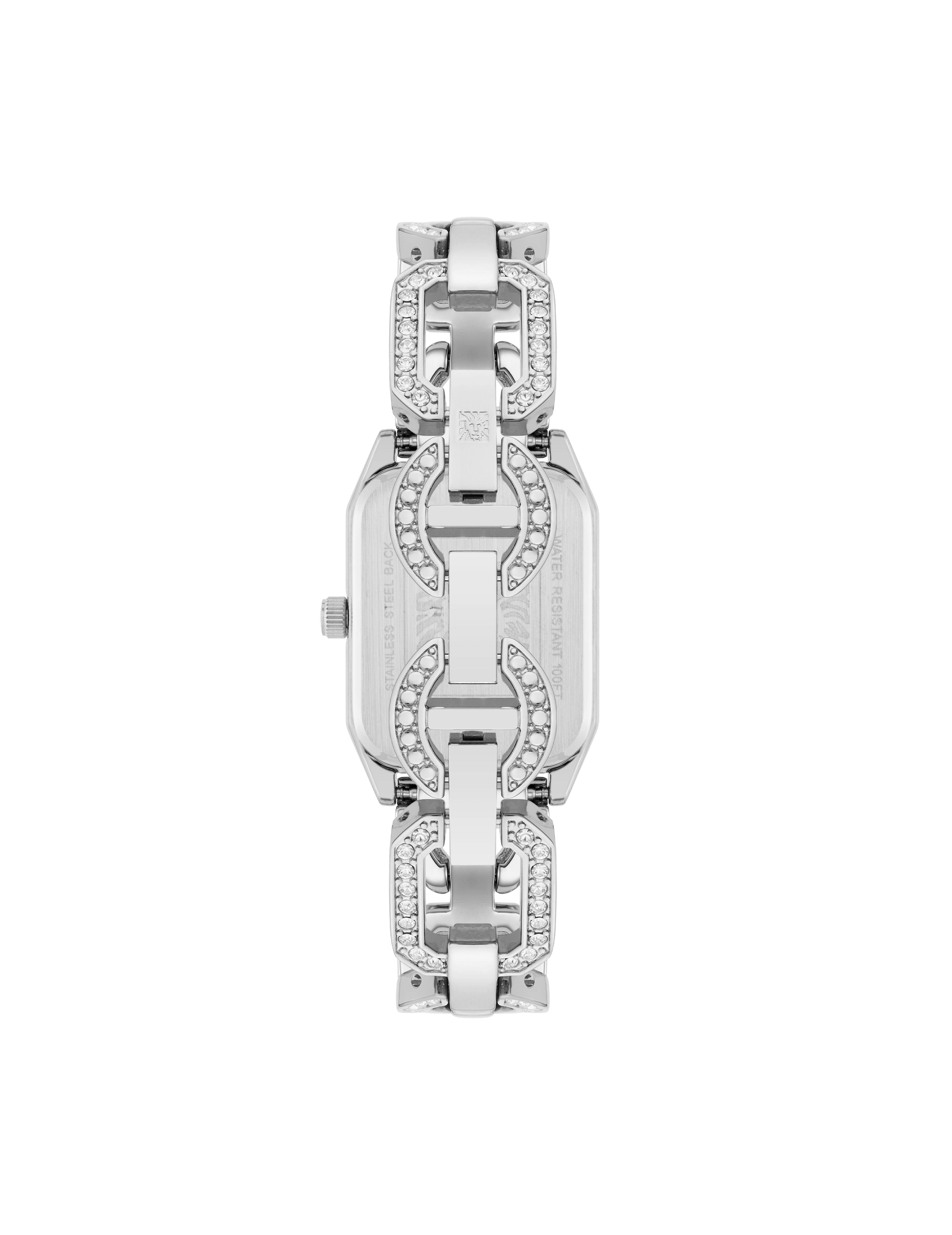 Crystal Accented Open Link Watch