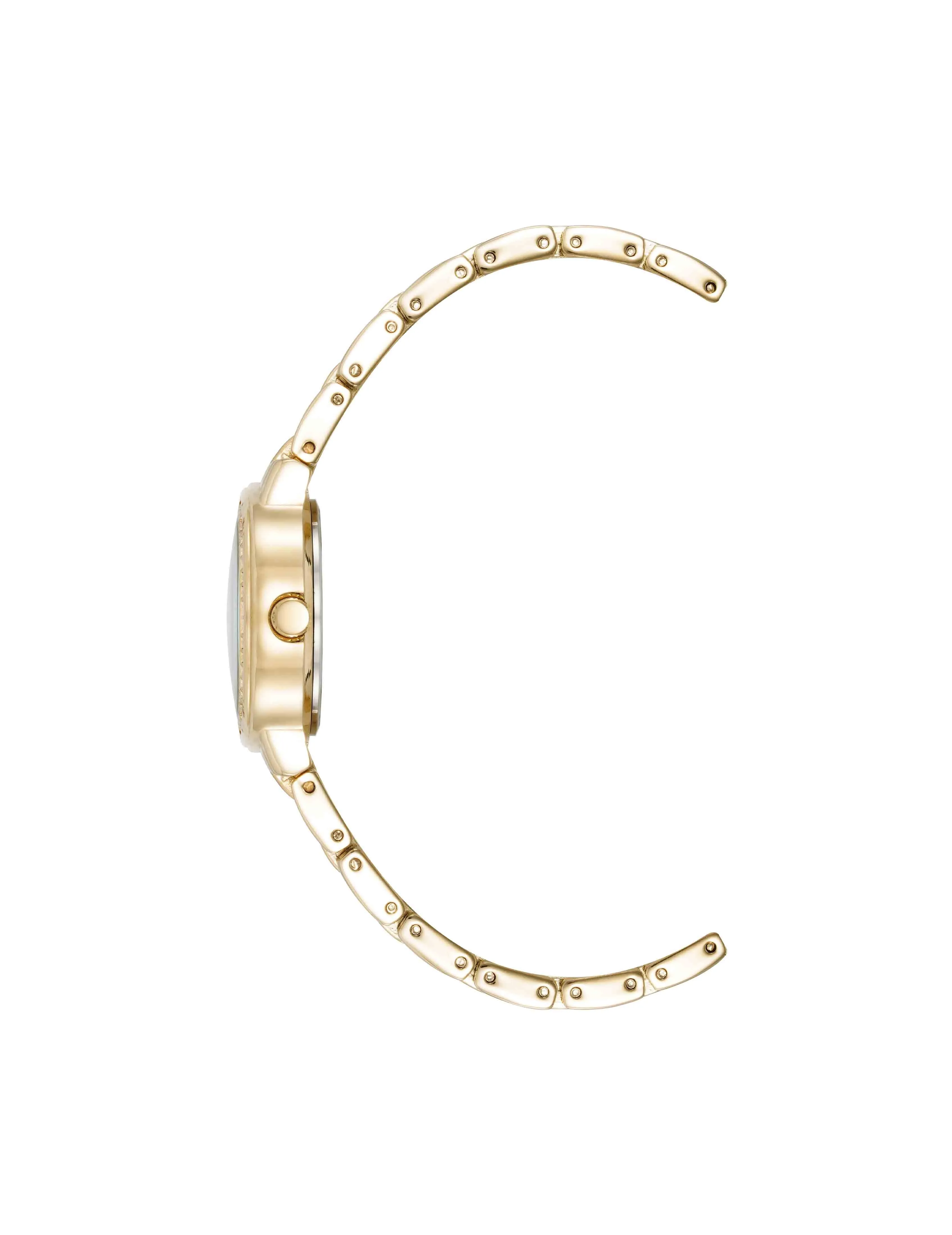 Crystal Embellished Bracelet Watch