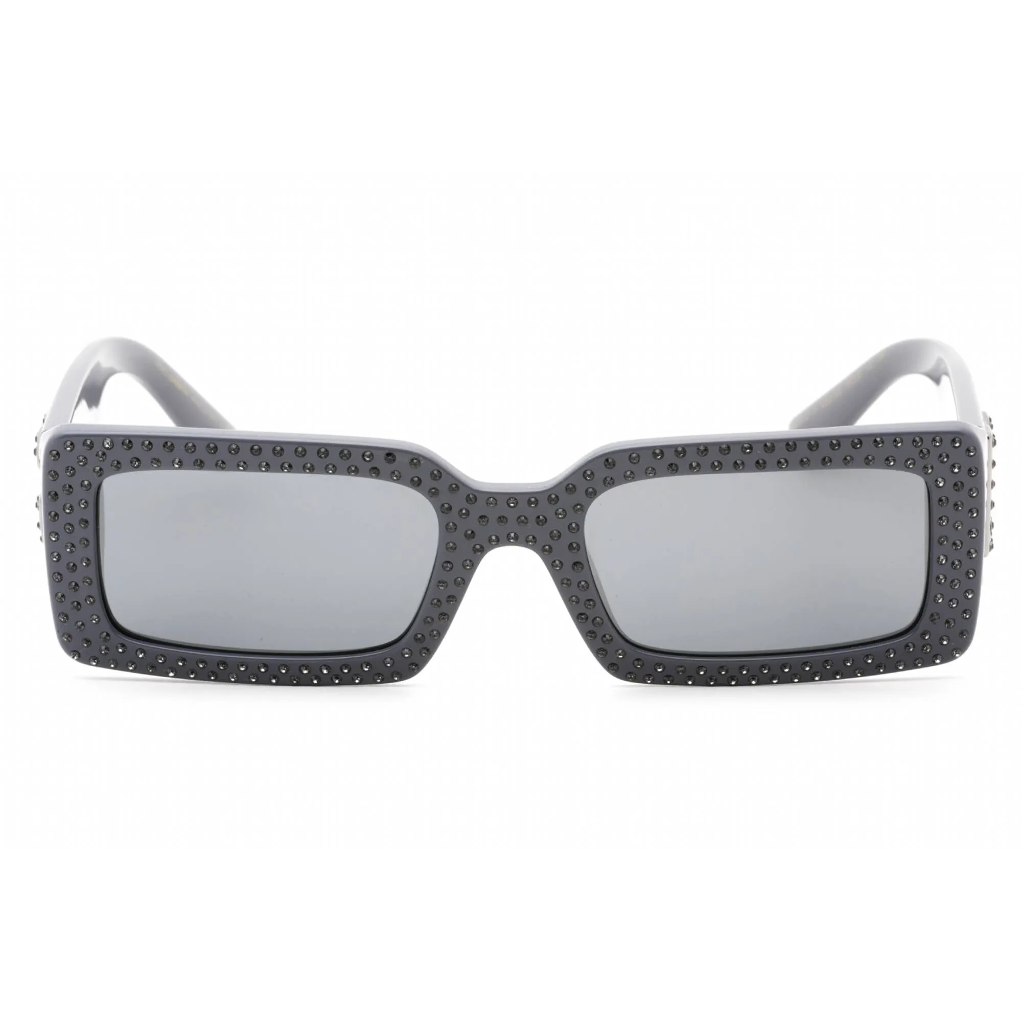 Dolce & Gabbana Women's Sunglasses - Dark Grey Gems Rectangular | 0DG4447B 30906G