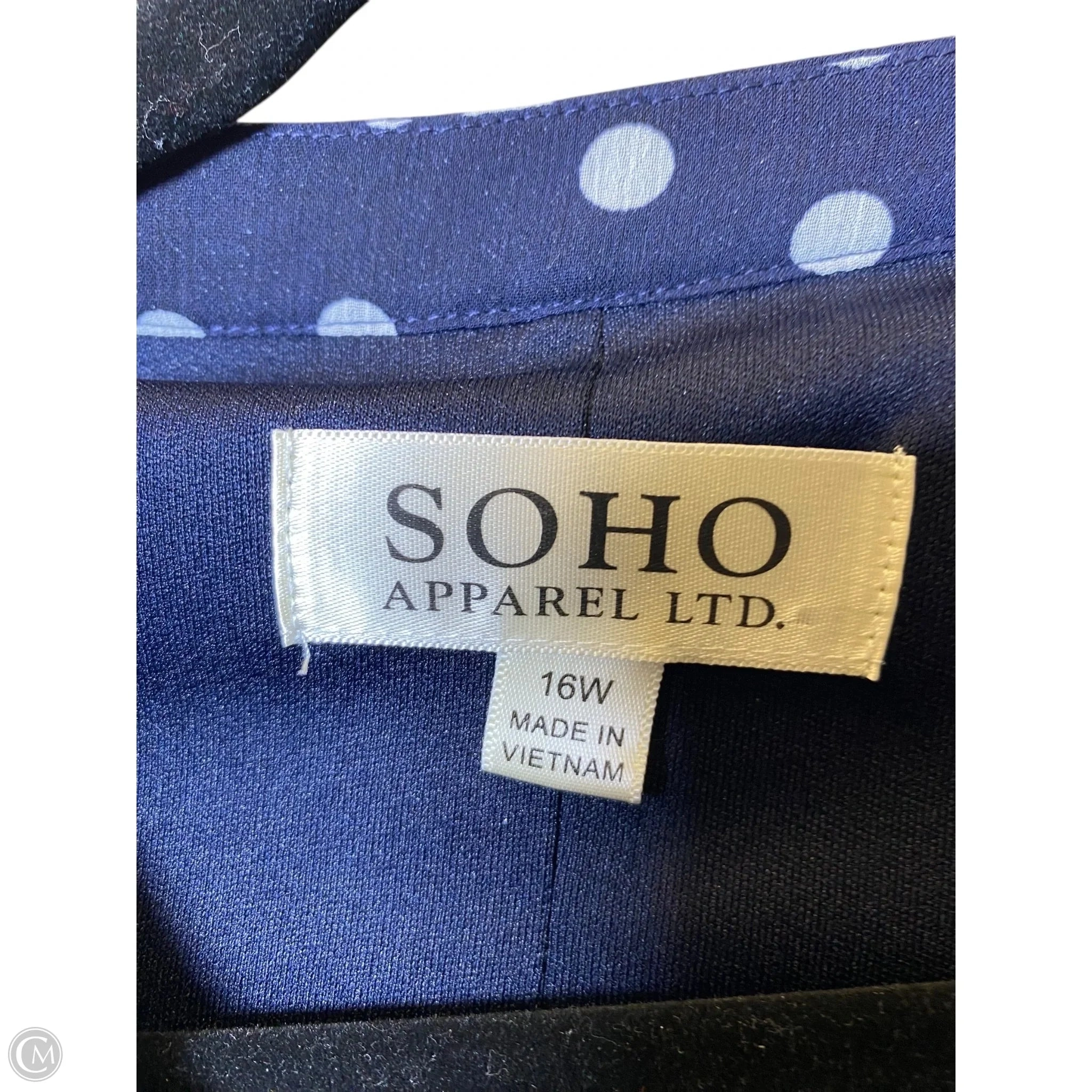 Dress Casual Midi By Soho Design Group In Polkadot Pattern, Size: Xl