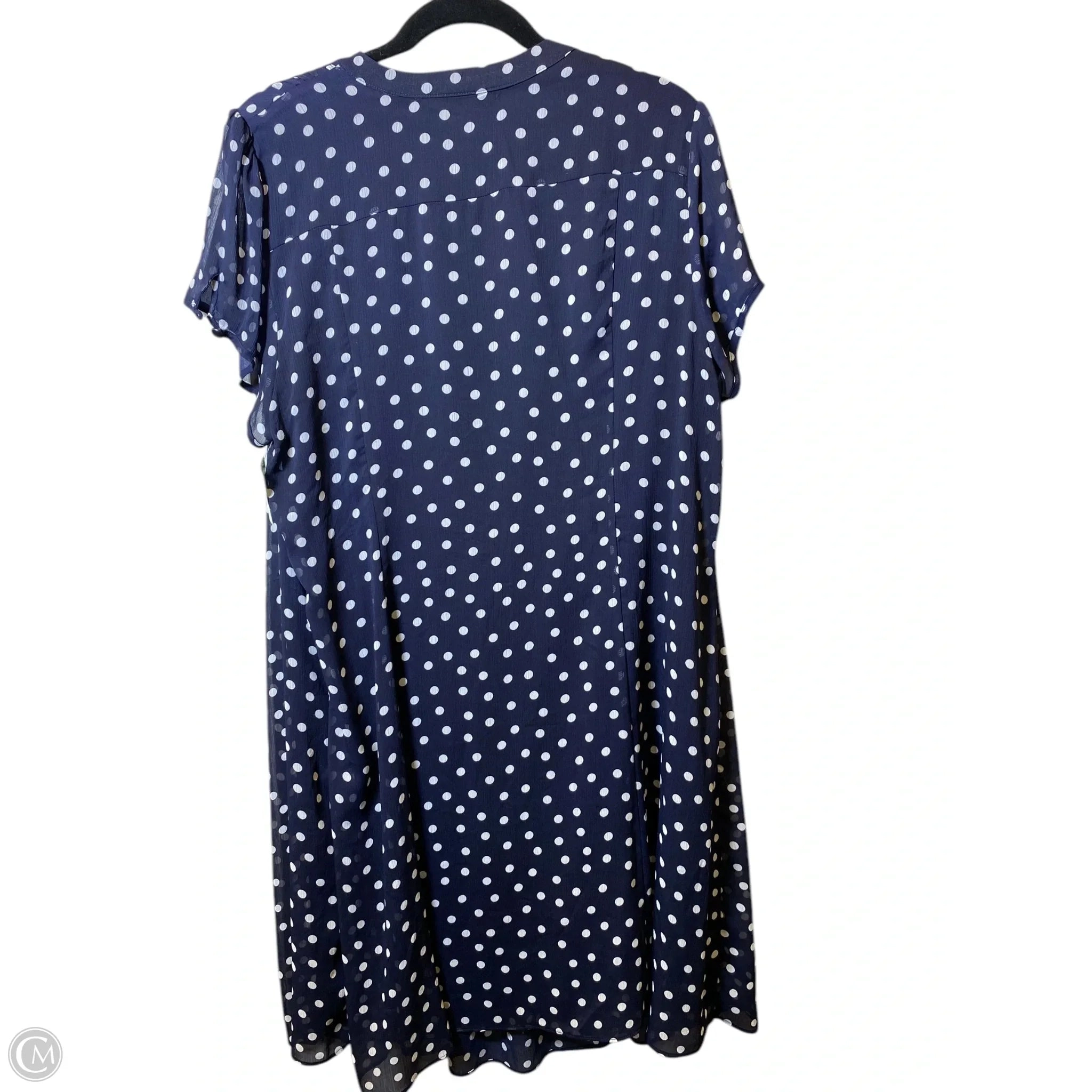 Dress Casual Midi By Soho Design Group In Polkadot Pattern, Size: Xl