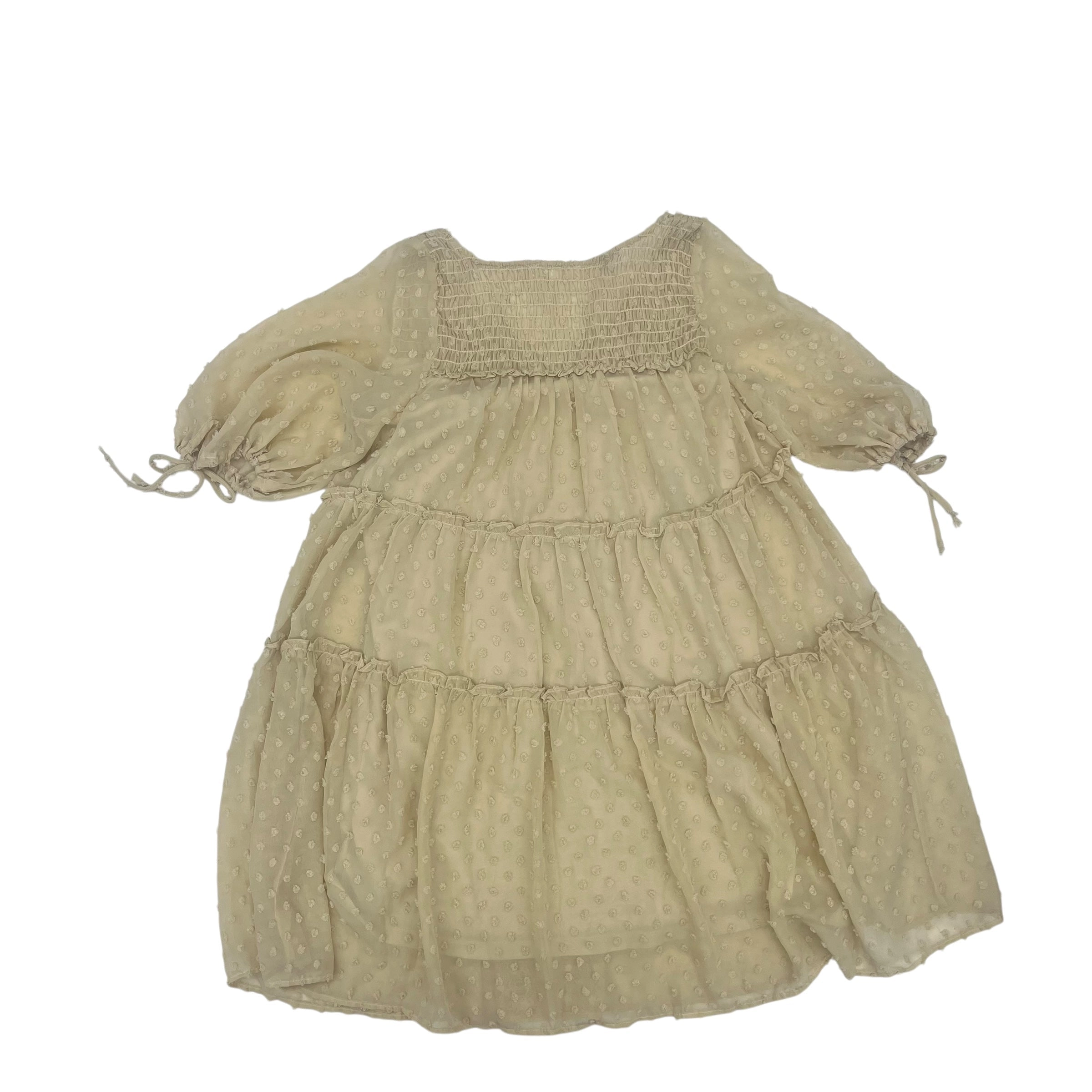 Dress Casual Short By Ces Femme In Tan, Size:S