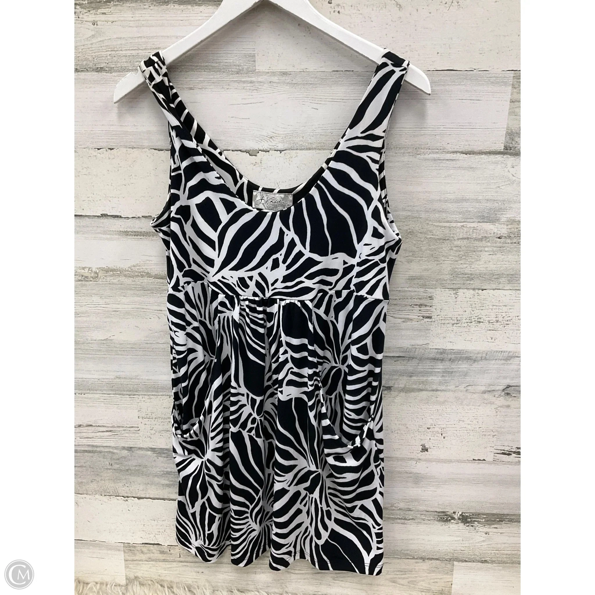 Dress Casual Short By Clothes Mentor In Black & White, Size: L