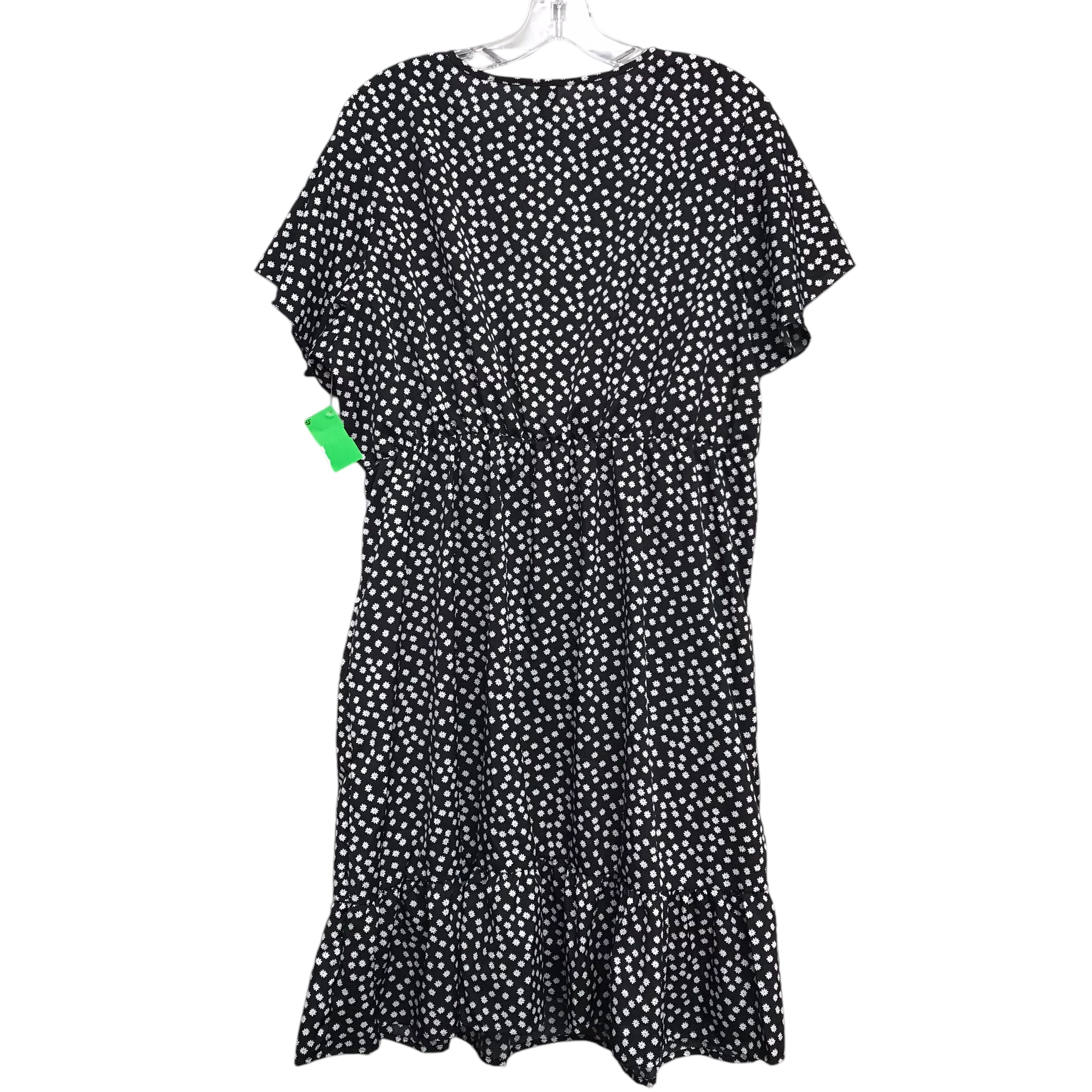 Dress Casual Short By Shein In Floral Print, Size:2X