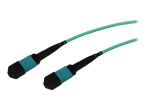 ENET - Crossover cable - MTP/MPO multi-mode (F) to MTP/MPO multi-mode (F) - 27 m - fiber optic - OM4 - aqua MTPF2XO-OM4-27M-ENC