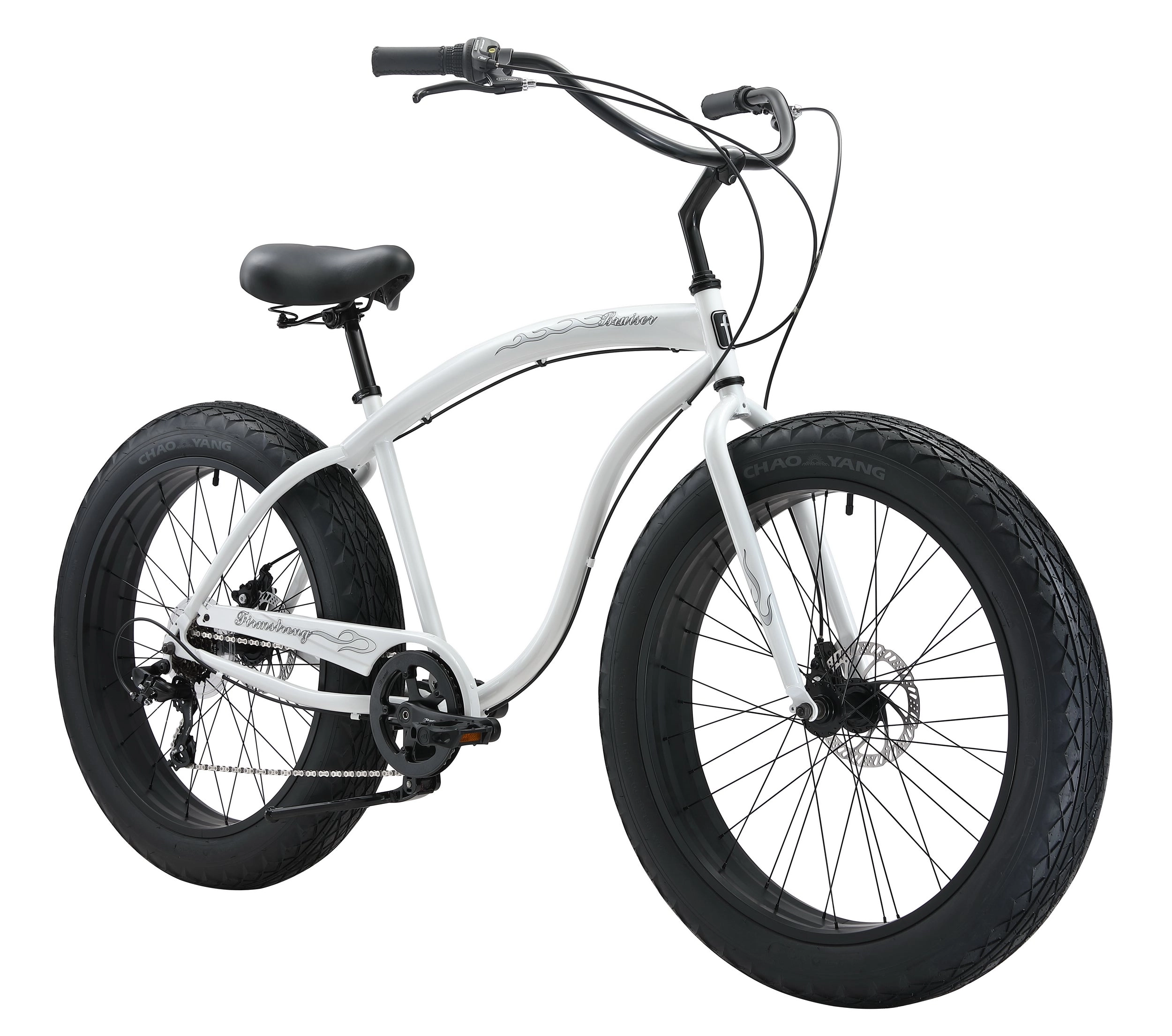 Firmstrong Bruiser 7 Speed 4" Fat Tire Beach Cruiser Bike