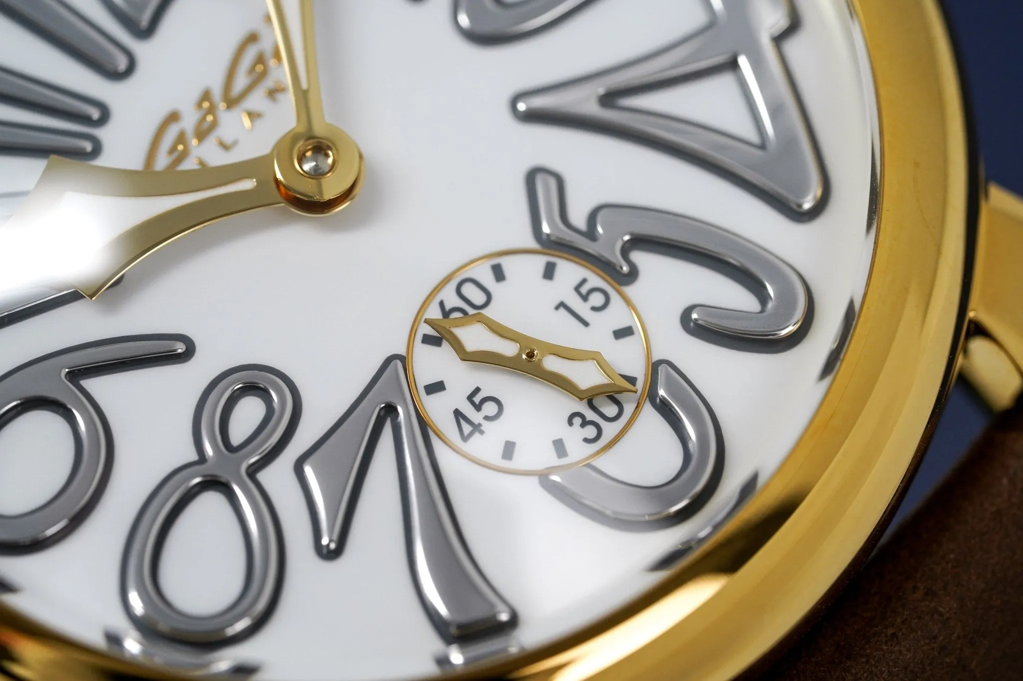 Gagà Milano Watch Manuale 48mm Special Edition Gold Brown