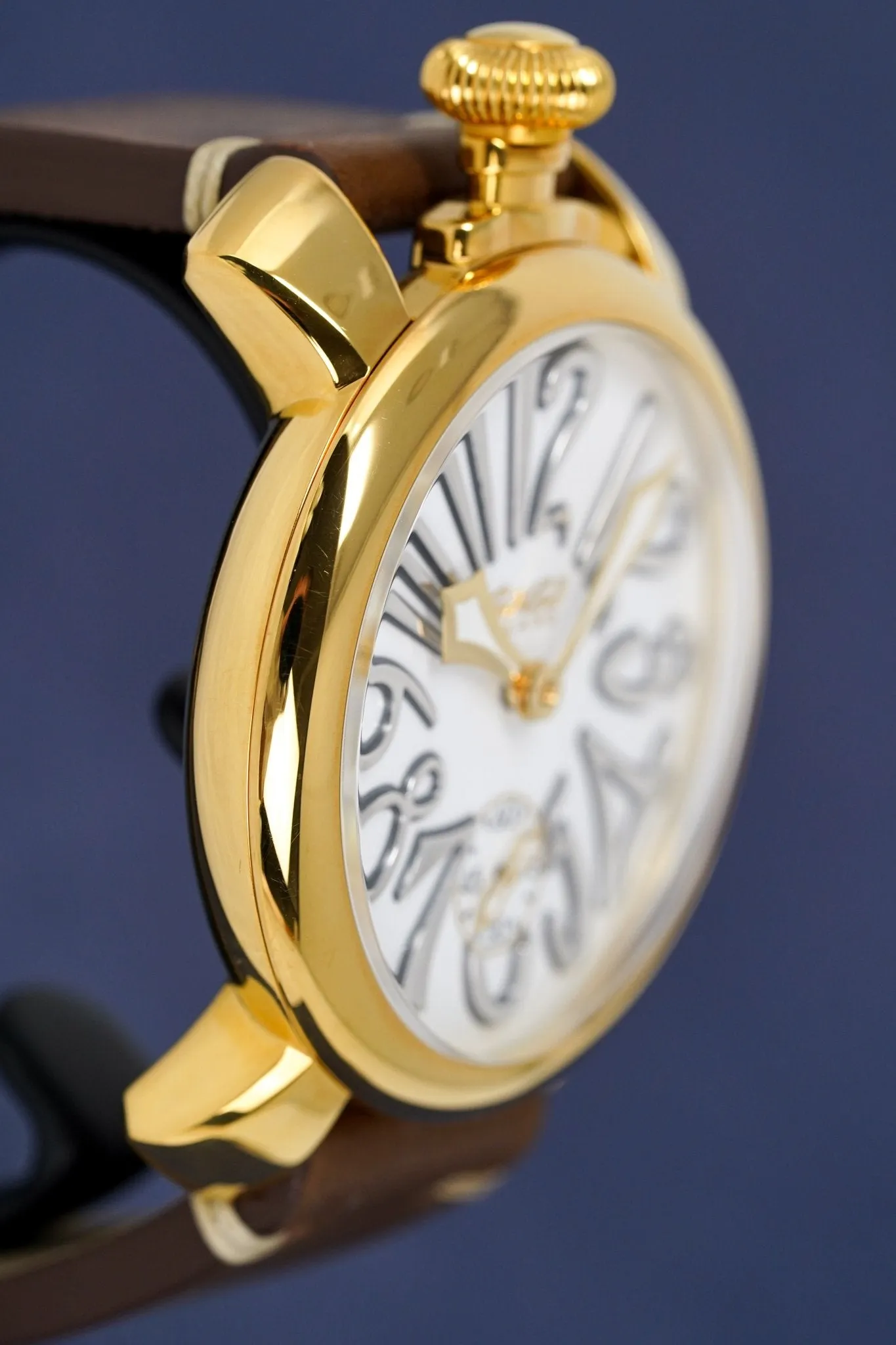 Gagà Milano Watch Manuale 48mm Special Edition Gold Brown