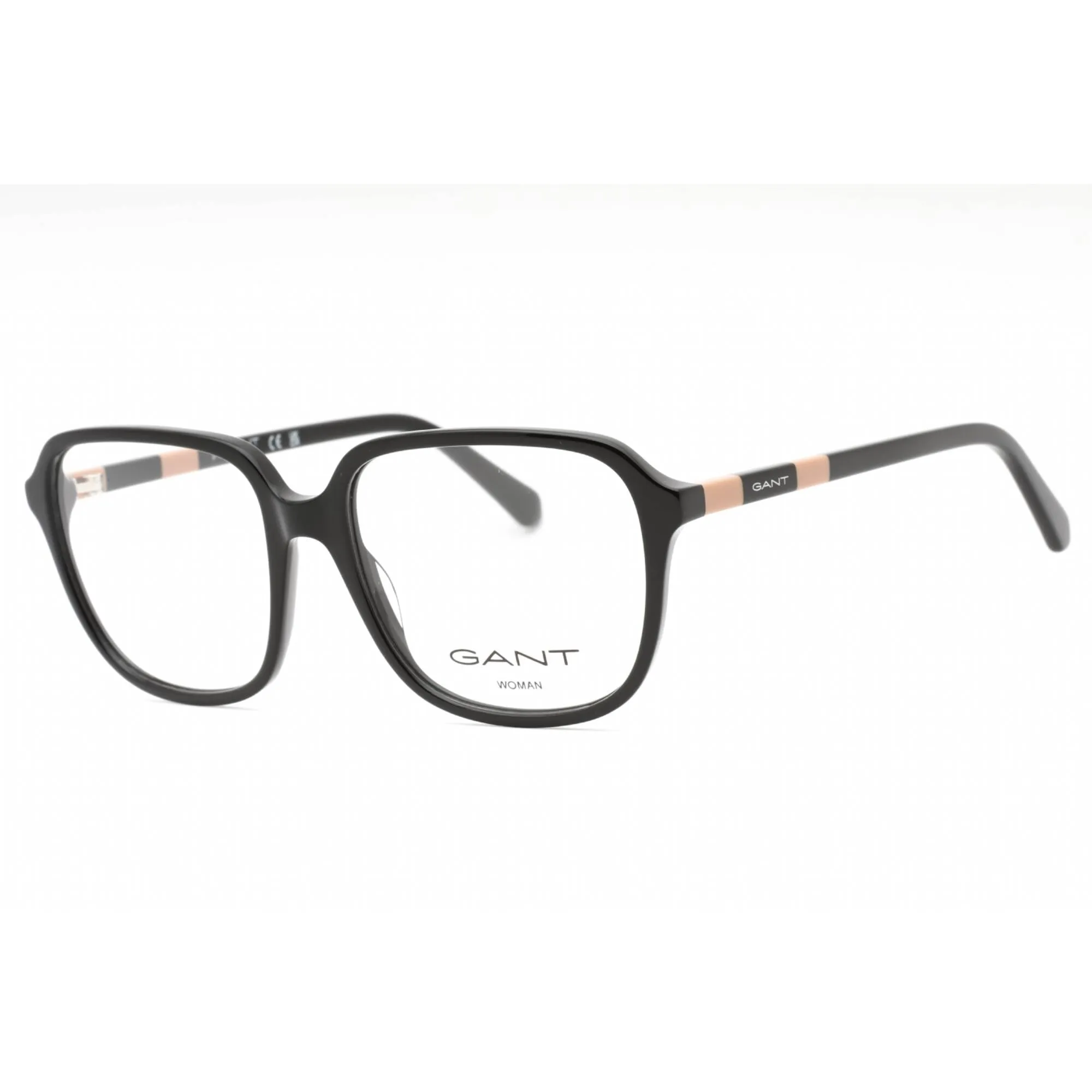 Gant Women's Eyeglasses - Shiny Black Plastic Square Shape Full Rim Frame | GA4155 001