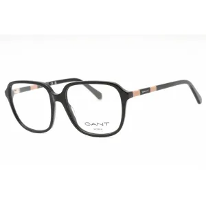Gant Women's Eyeglasses - Shiny Black Plastic Square Shape Full Rim Frame | GA4155 001