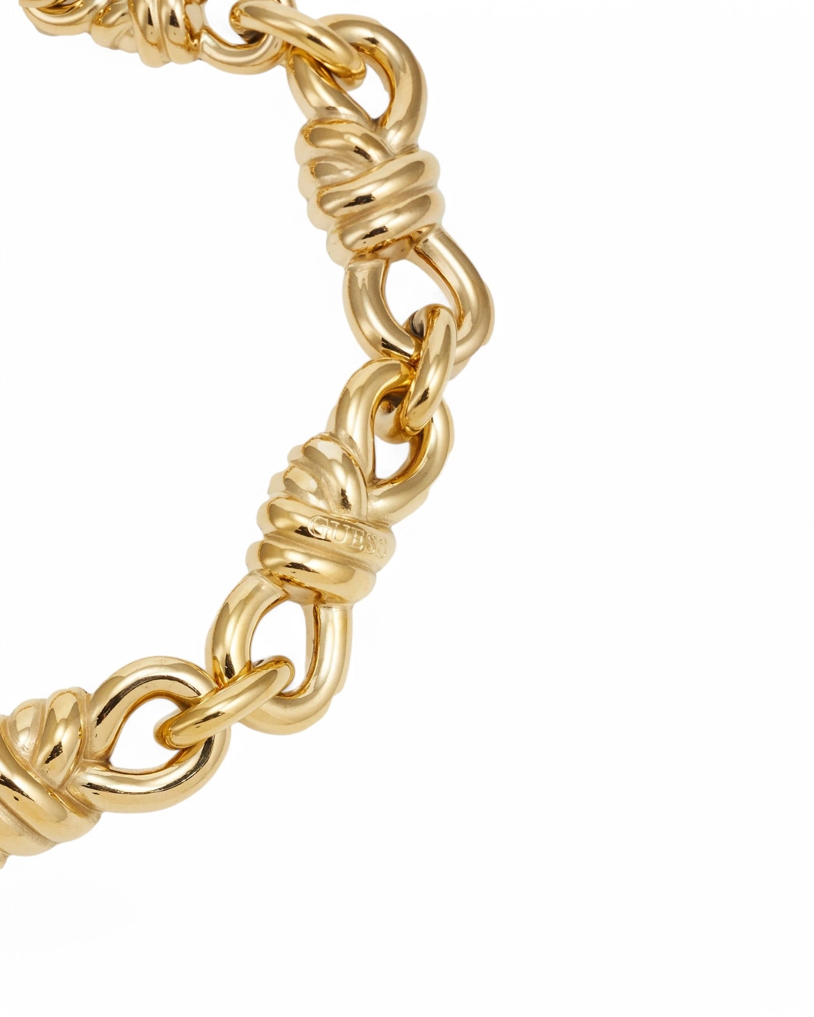 Gold Modern Love Knot Necklace