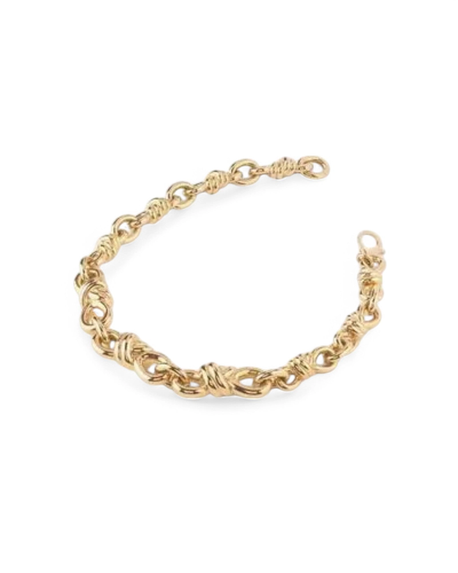 Gold Modern Love Knot Necklace