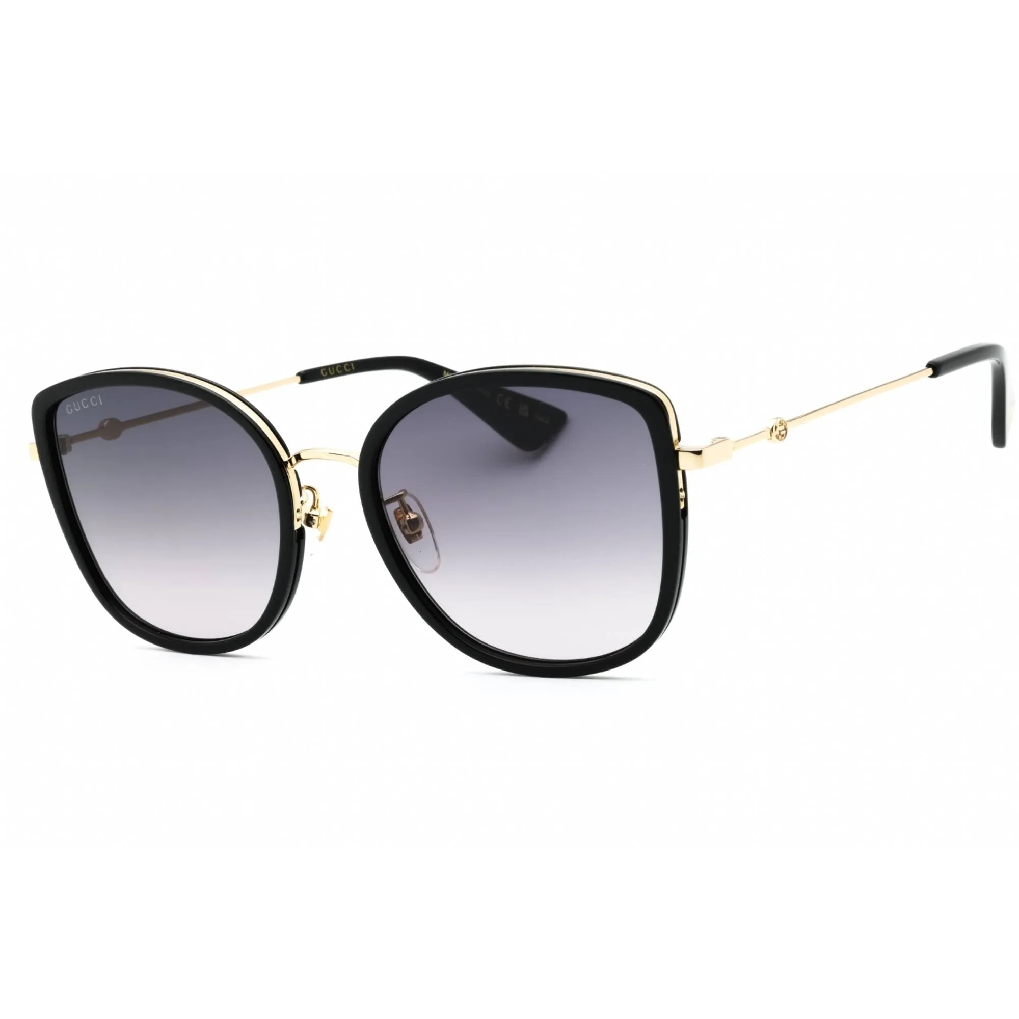 Gucci Women's Sunglasses - Black Metal Butterfly Shape Full Rim Frame | GG0606SK 001