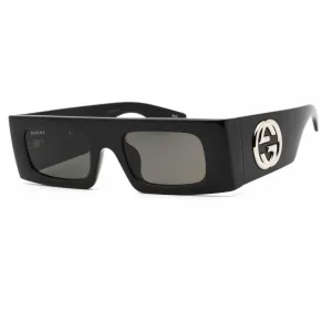 Gucci Women's Sunglasses - Black Rectangular Full Rim Plastic Frame | GG1646S 001