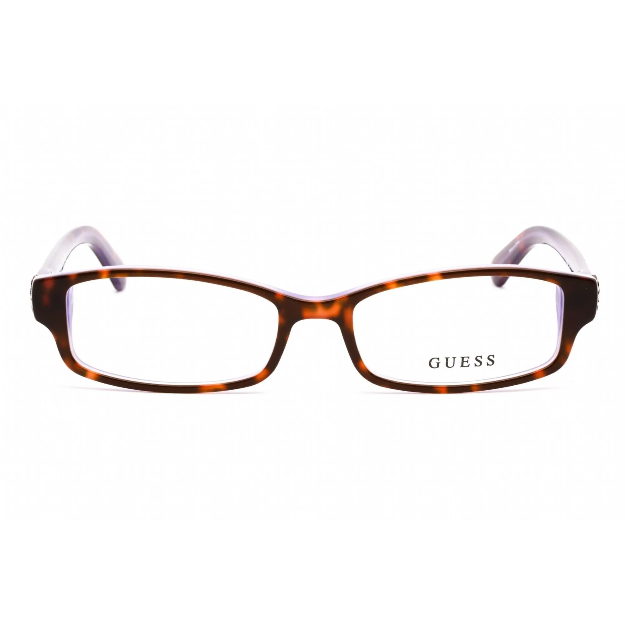 Guess Women's Eyeglasses - Dark Havana Plastic Full Rim Rectangular Frame | GU2526 52