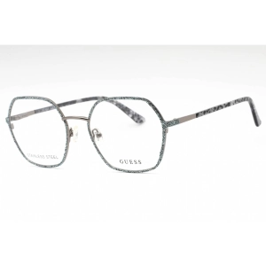 Guess Women's Eyeglasses - Grey/Other Metal Geometric Full Rim Frame | GU2912 020