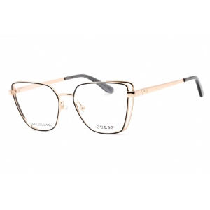 Guess Women's Eyeglasses - Pale Gold Metal Full Rim Butterfly Frame | GU2793 032