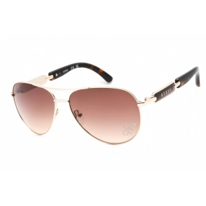 Guess Women's Sunglasses - Adjustable Nose Pads Gold Metal Aviator Frame | GU7295 H73