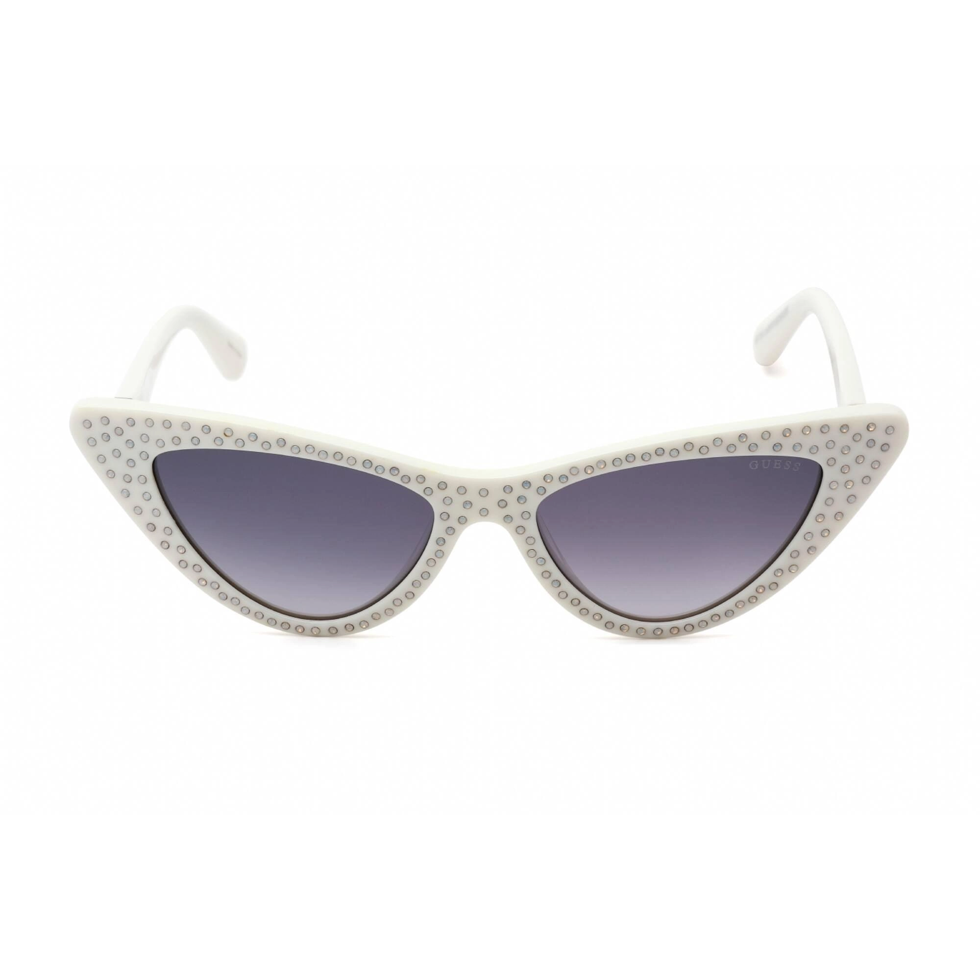 Guess Women's Sunglasses - Full Rim White Injected Propionate Cat Eye | GU7810 21C
