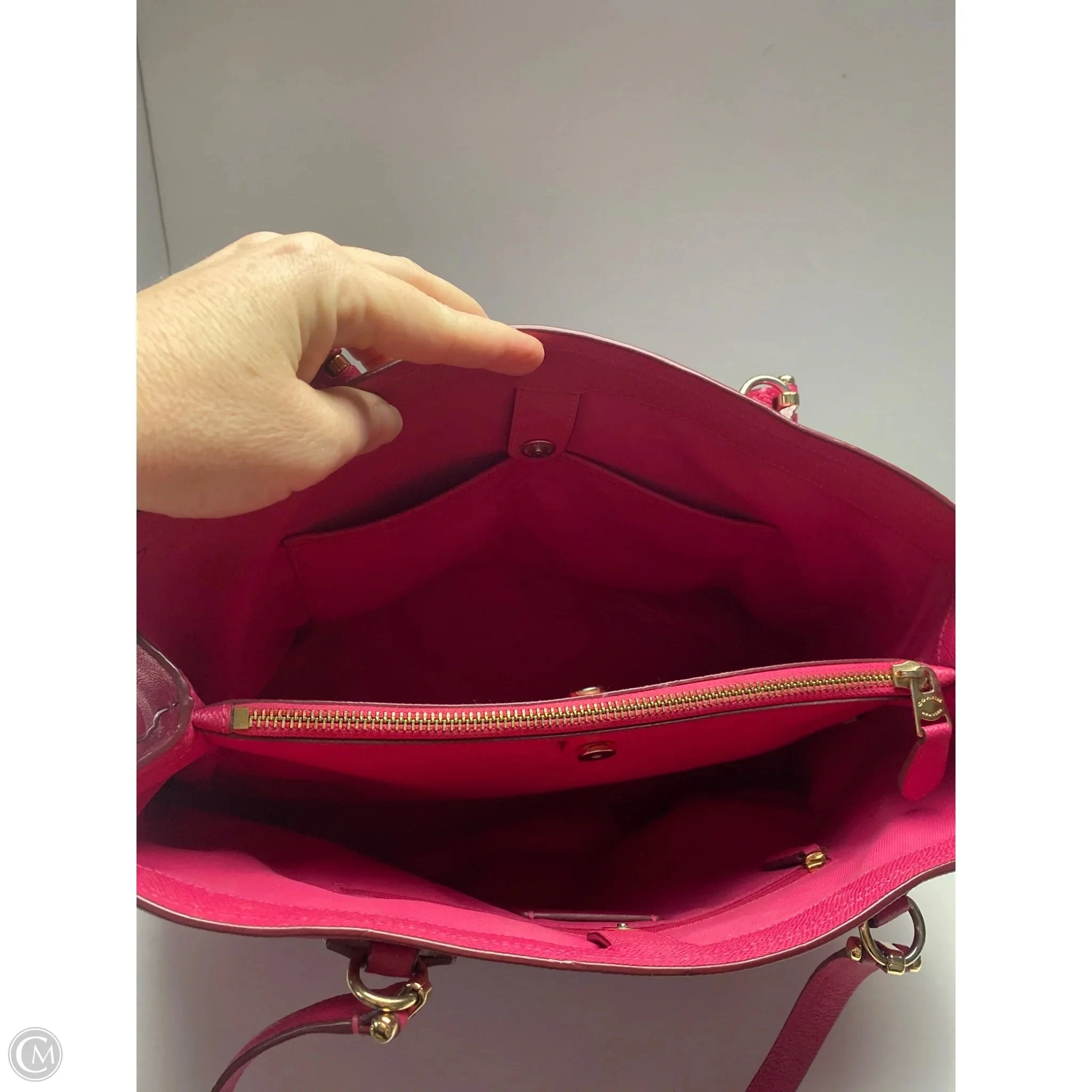 Handbag Designer By Coach, Size: Large