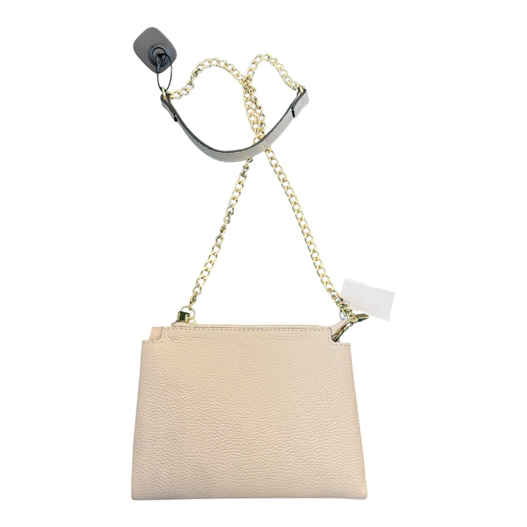 Handbag Leather By ISADORA In Cream, Size:Medium