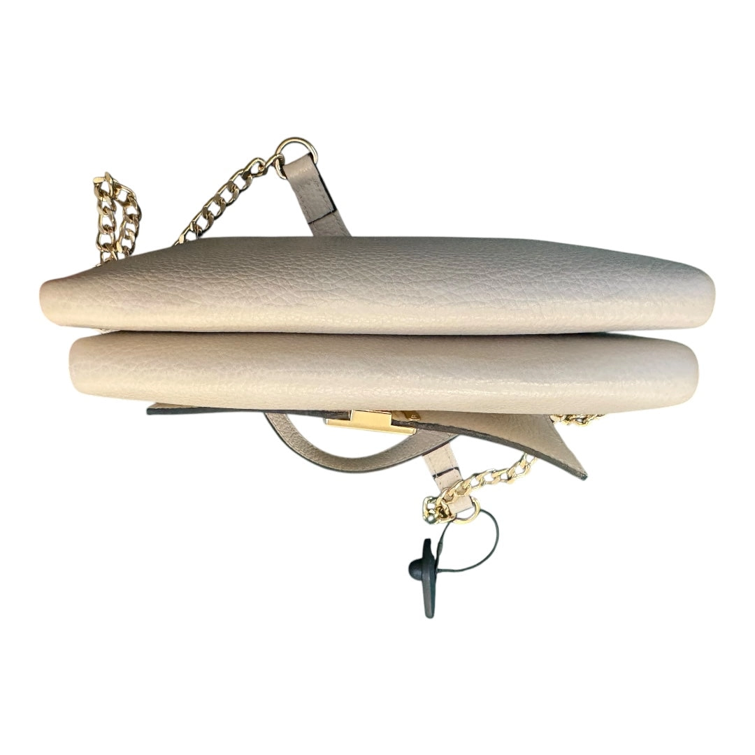 Handbag Leather By ISADORA In Cream, Size:Medium