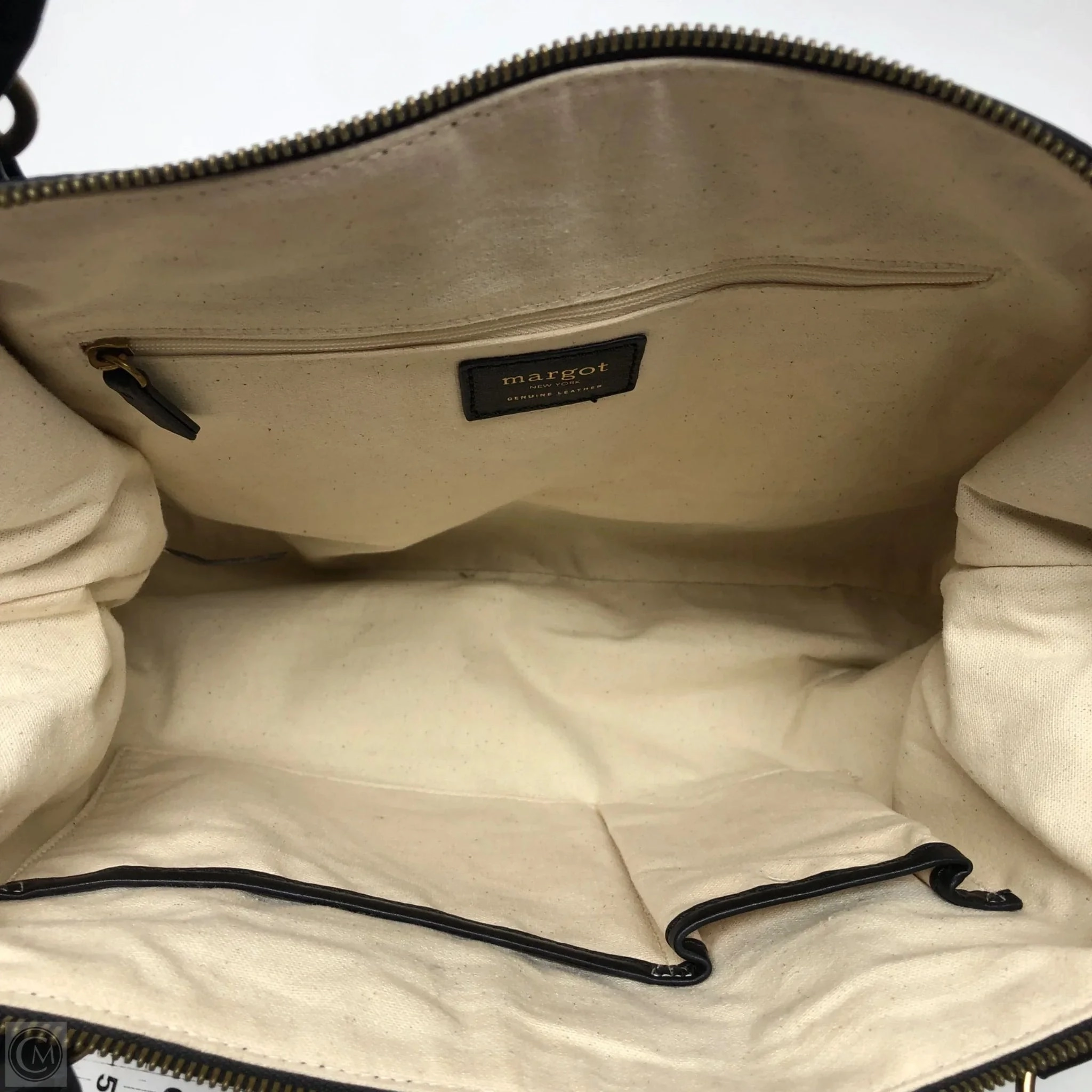 Handbag Leather By Margot, Size: Large