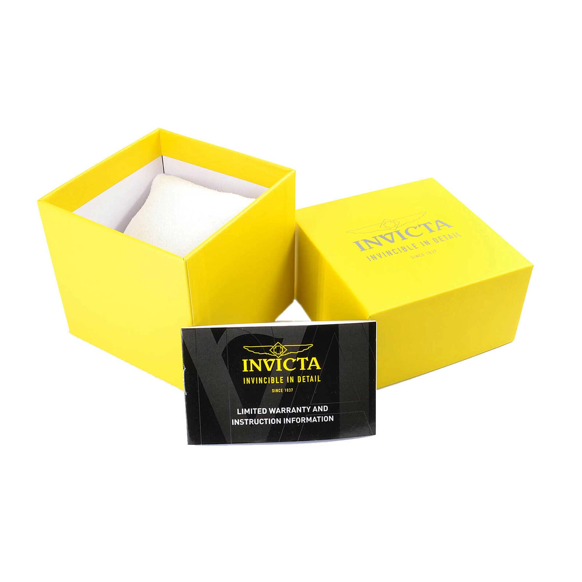Invicta Men's Watch - Vintage Rectangular Case Mechanical Black Steel Bracelet | 43093