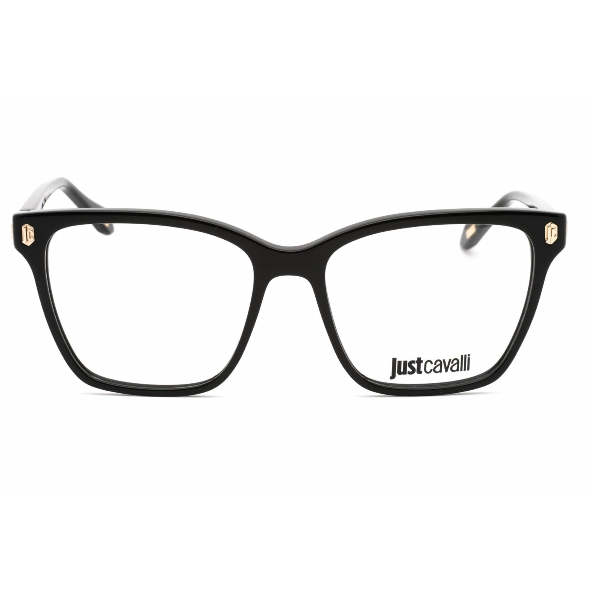 Just Cavalli Women's Eyeglasses - Shiny Black Acetate Cat Eye Frame | VJC012 0700