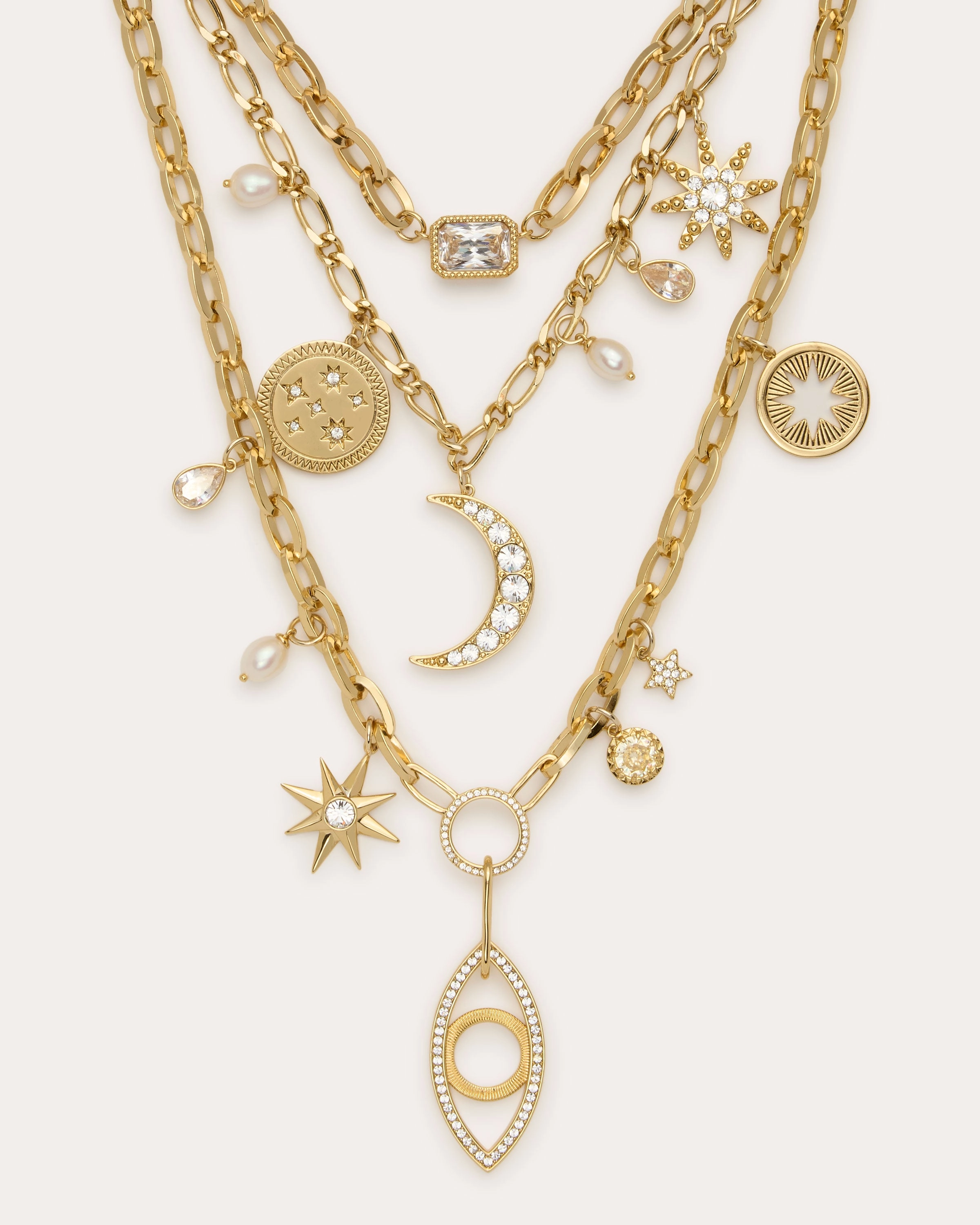 Kahleah Layered Charm Necklace