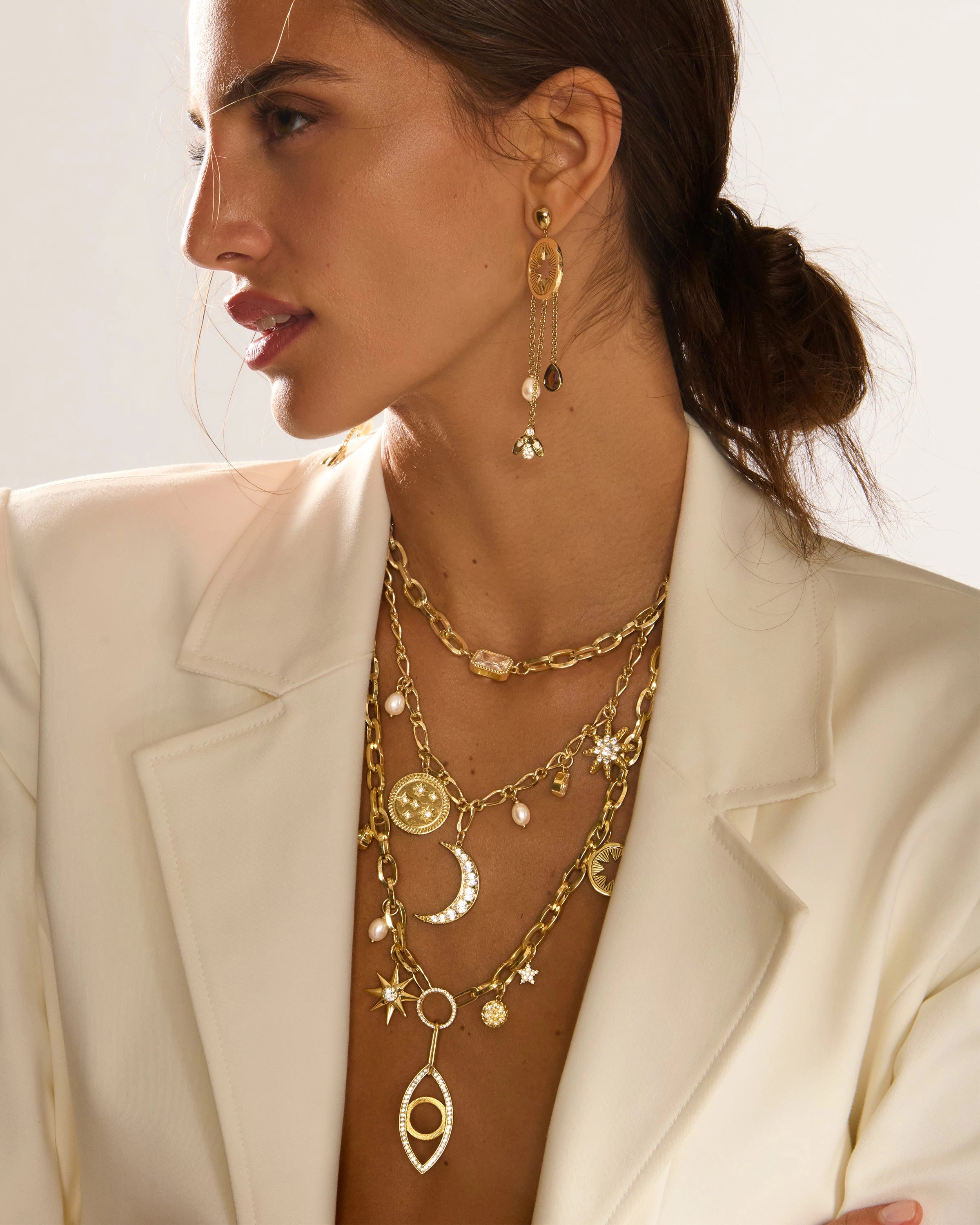 Kahleah Layered Charm Necklace