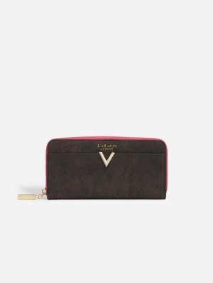 Kindness Vegan Leather Two-Tone Wallet | Dark Grey