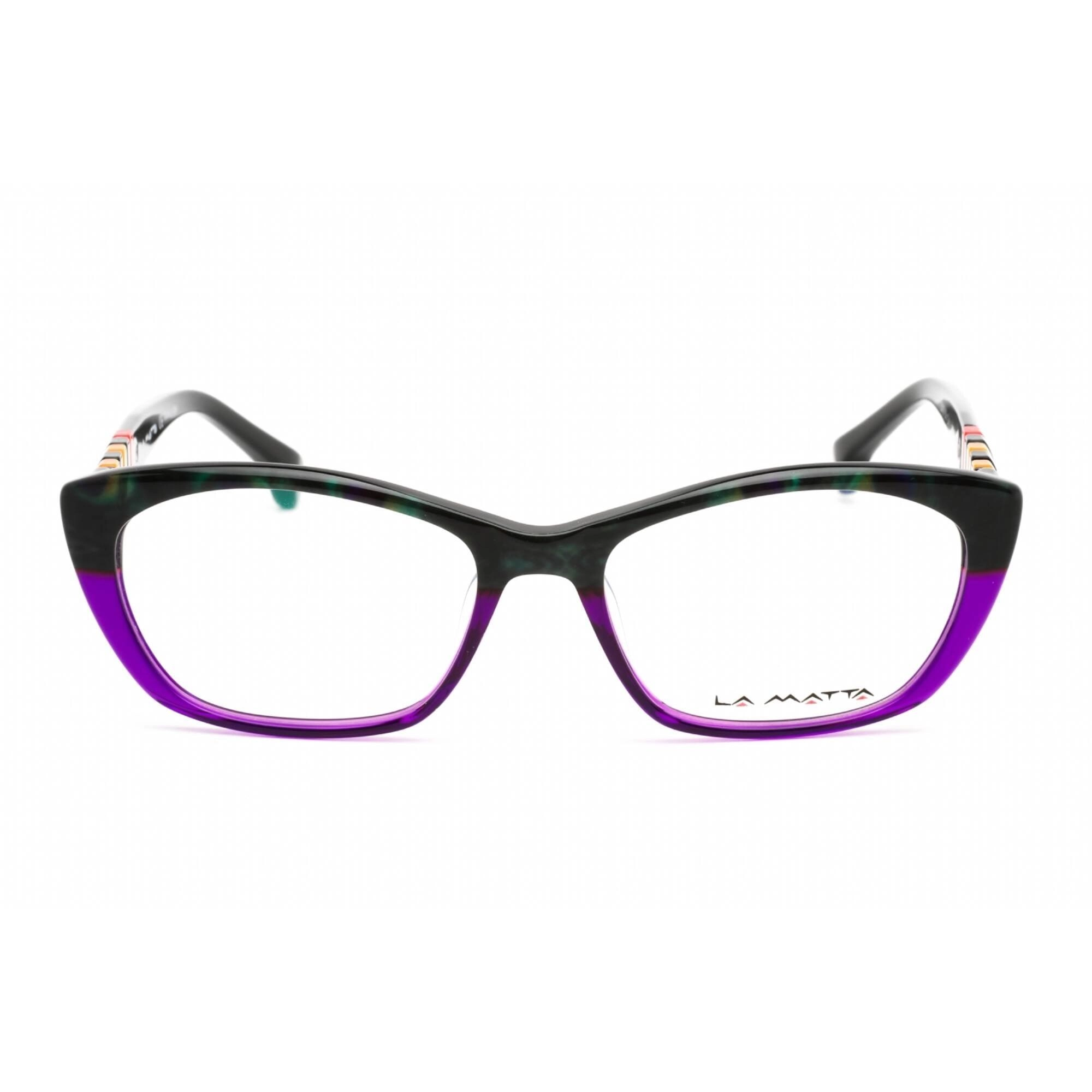 La Matta Women's Eyeglasses - Violet/Other Plastic Cat Eye Shape Frame | LMV3156 01-09